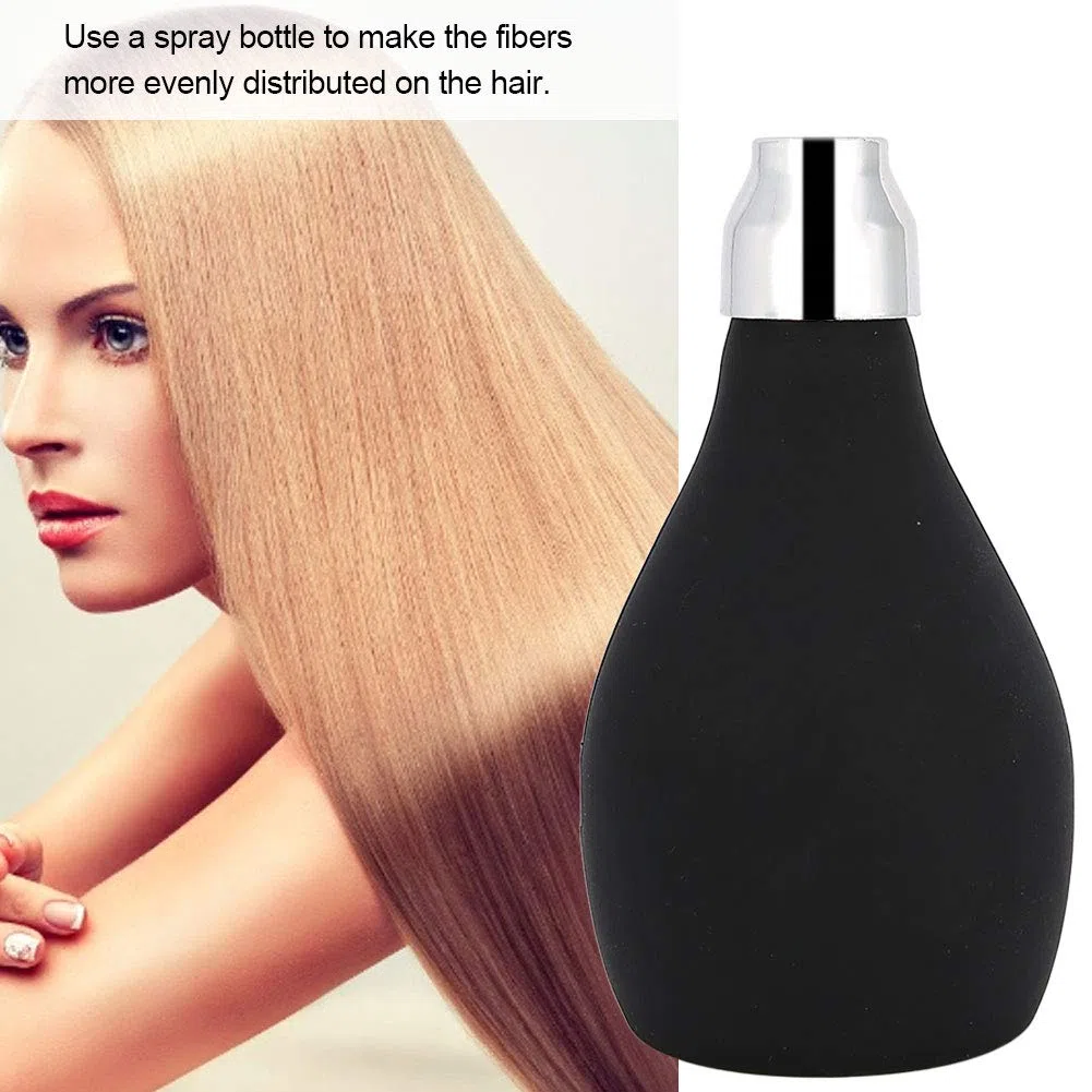 Fibre per la costruzione dei capelli con pompa lo spruzzo della polvere - Pompetta borotalco professionale l'ispessimento capelli, polveri avanzata applicazione omogenea, ideale radi e sottili, pompe