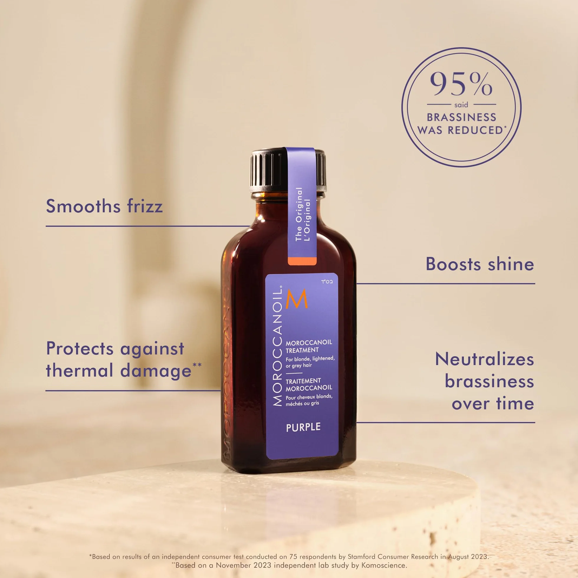 Trattamento Moroccanoil Viola Olio per Capelli Biond