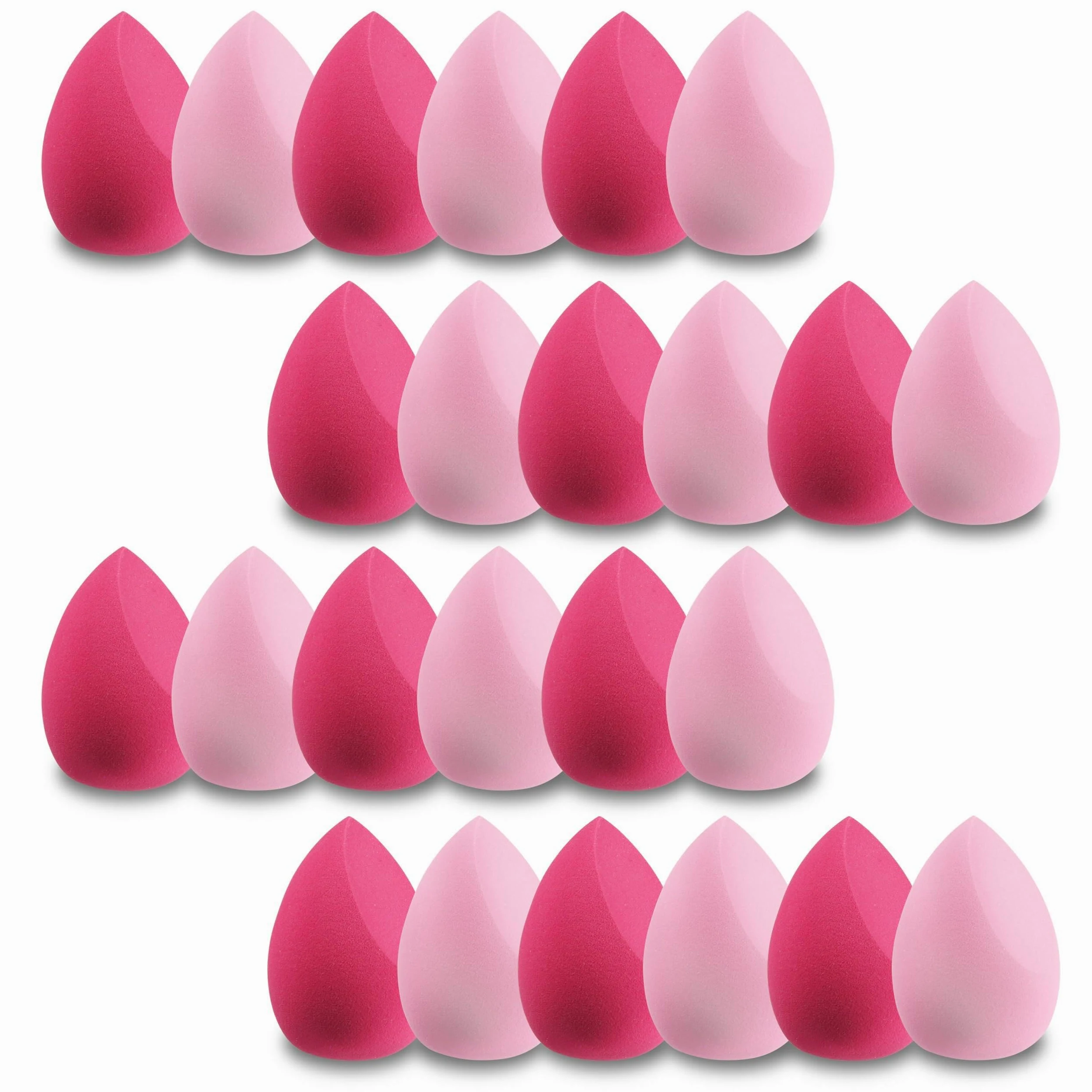 24 pz di Spugnette Trucco Lavabili, Fondotinta Spugnetta, Trucco Make up Ottimo per Liquidi, Creme e Polveri, Multi Colore Trucco Spugna Makeup, Blender