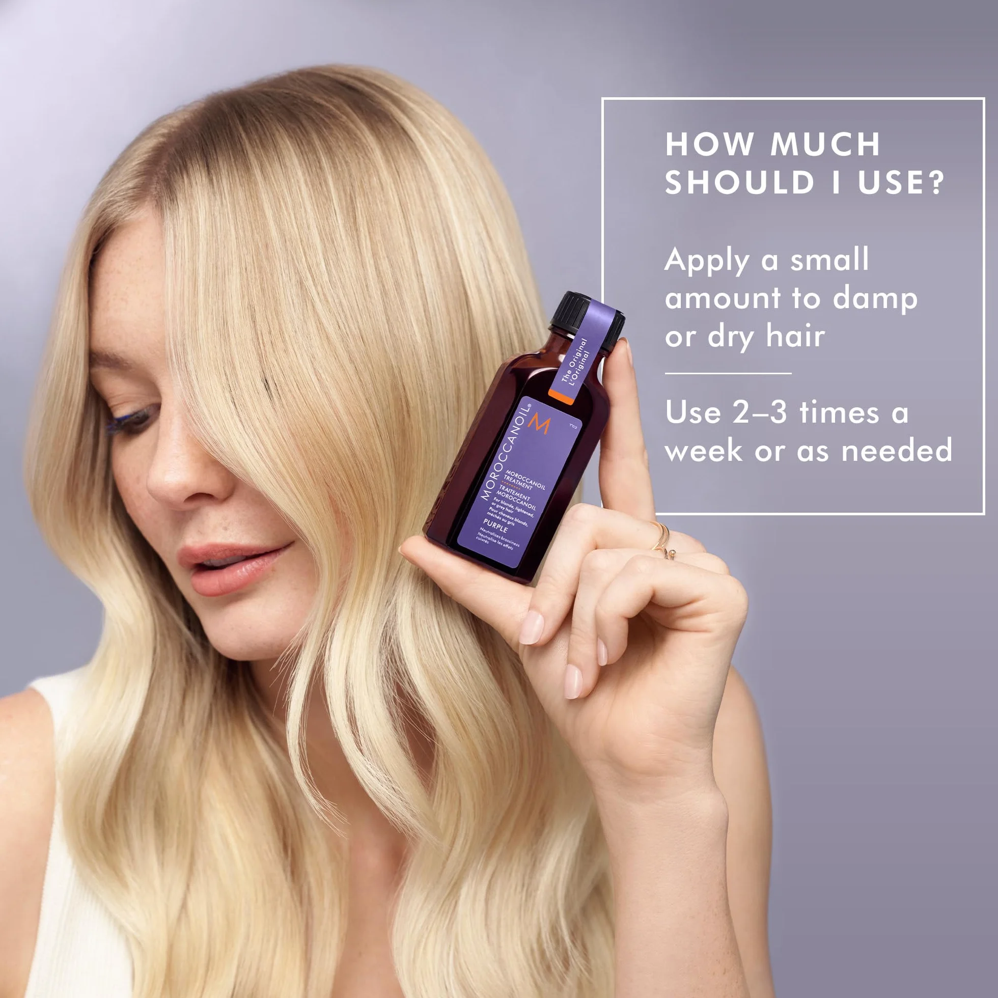 Trattamento Moroccanoil Viola Olio per Capelli Biond
