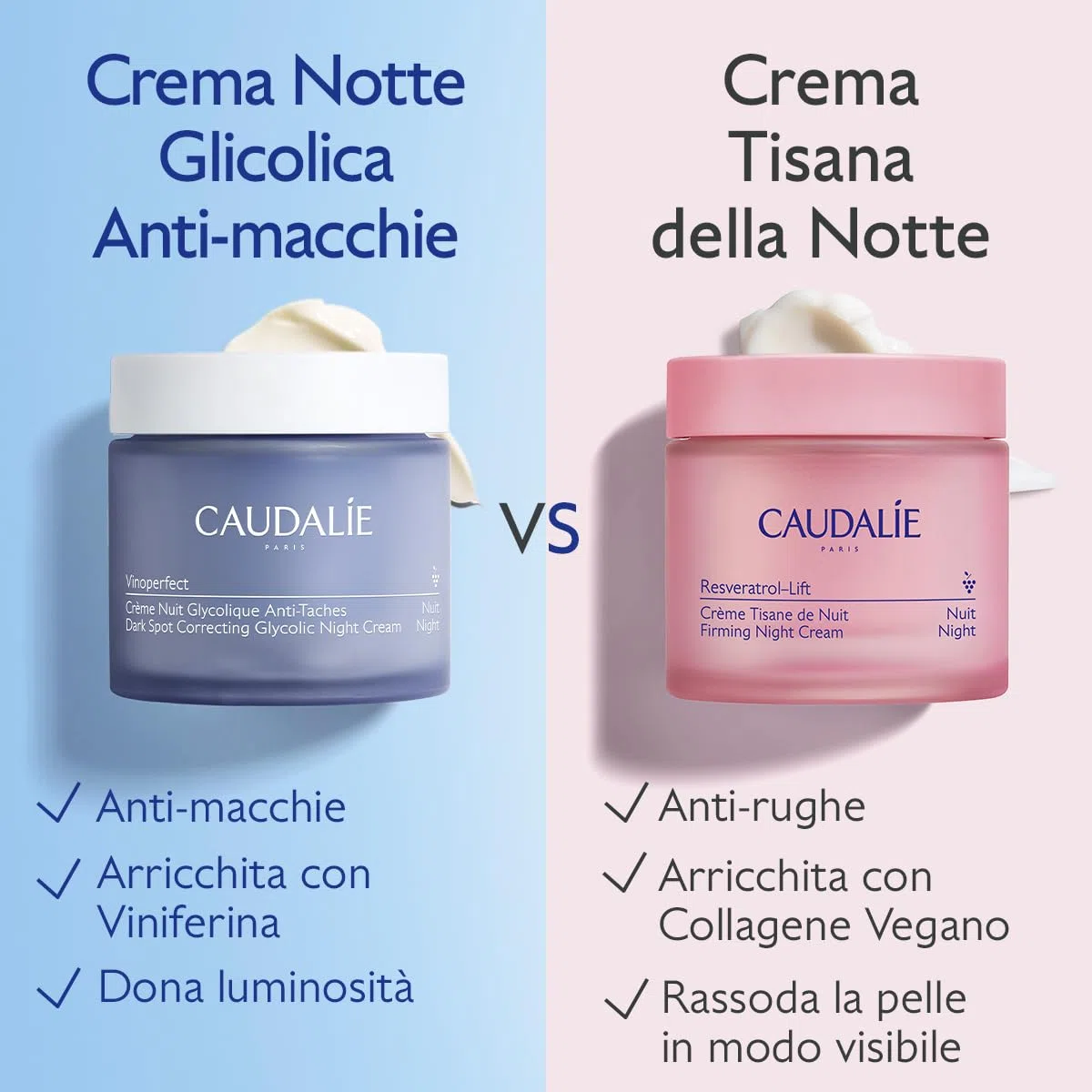 Caudalie Vinoperfect Crema Notte Anti-Macchie con Acido Glicolica + Viniferina - 50 mL