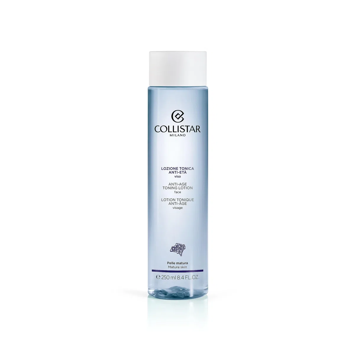 Collistar Lozione Tonica Anti-Età, Idrata e Tonifica la Pelle Donando un Aspetto Rivitalizzato, Senza Siliconi e Ingredienti di Orgine Animale, per Pelli Mature, 250ml