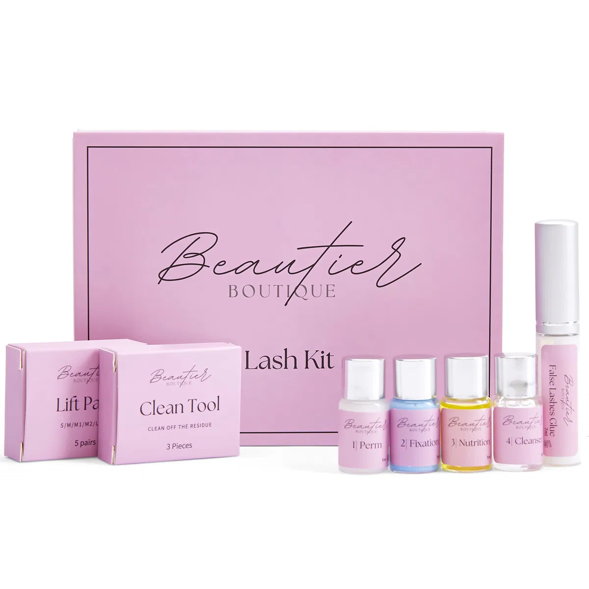 Kit Laminazione Ciglia e Sopracciglia Fai da Te Completo Con Accessori Naturale Vegano Professionale Permanente Ideale Per Salone