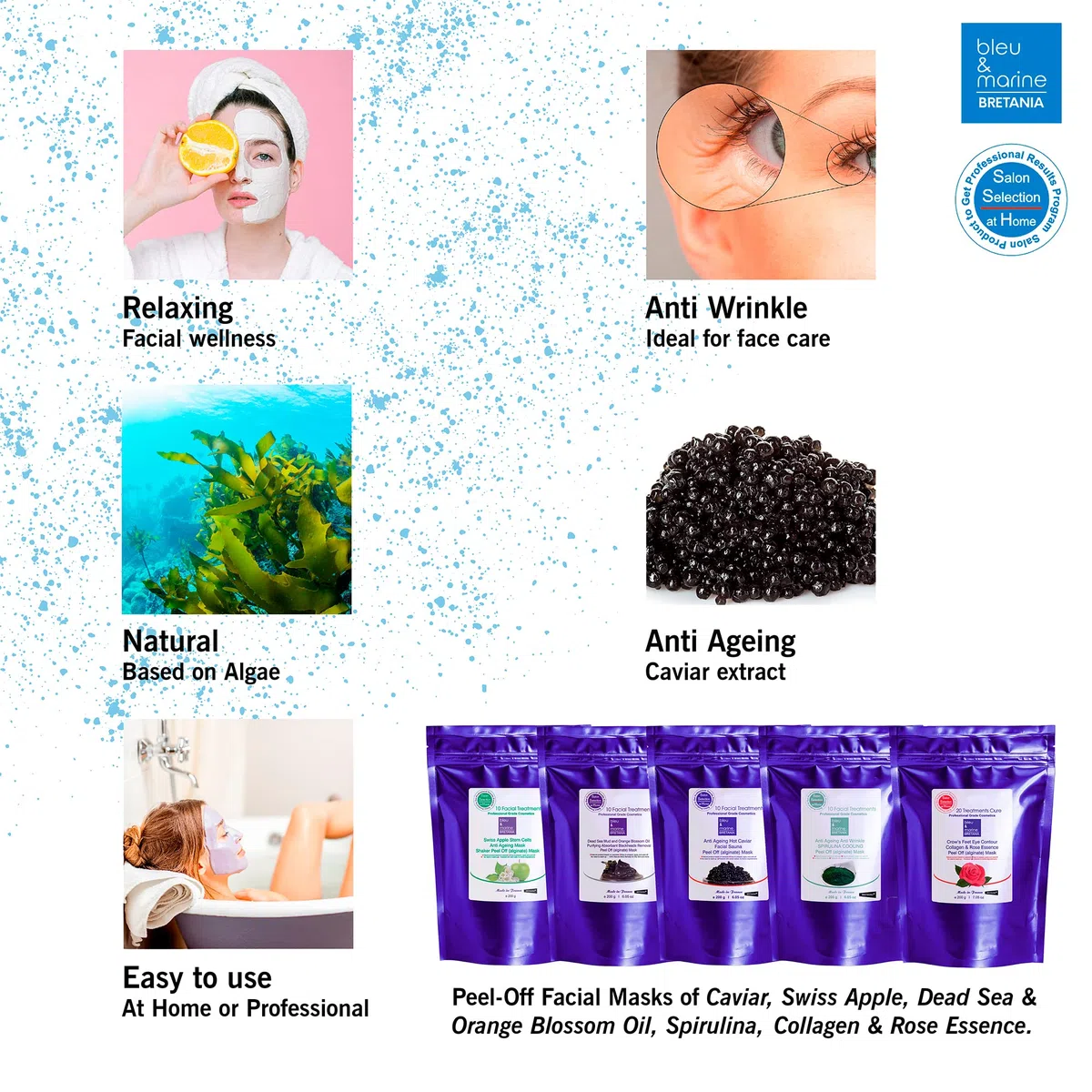 Peel-Off Lip & Eye Contour Mask con Collagene Marino. Anti-fatica, anti-rughe e anti-età. Effetto rinfrescante, idratante e lenitivo. Allevia le borse e le occhiaie sotto gli occhi - 200 g