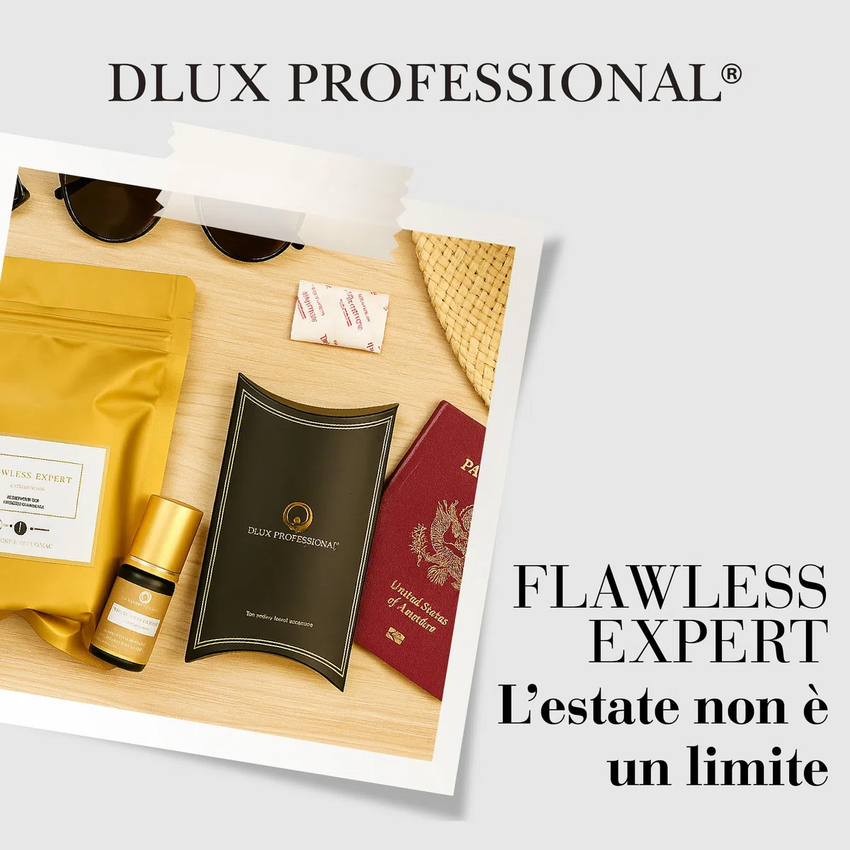 Dlux Professional Colla per Extension Ciglia Flawless Expert, 5ML Nera, Asciugatura Rapida (2-3 sec), Lunga Durata (5-7 sett.)
