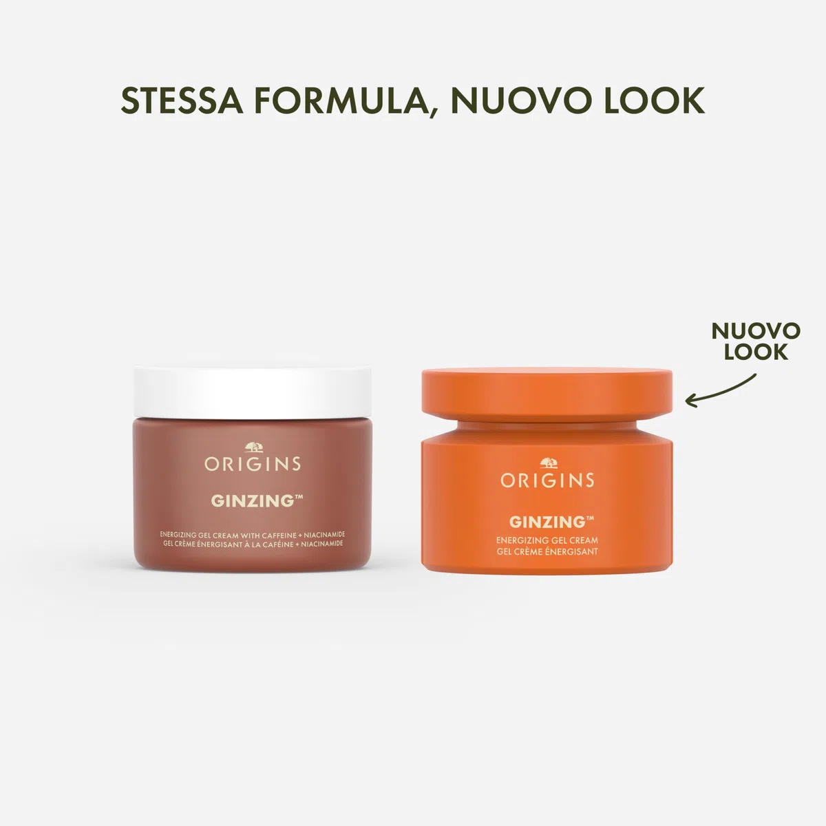 Origins GinZing Gel Crema Energizzante | Idratante viso ad azione illuminante | Con Vitamina C, Niacinamide, Ginseng e Caffeina