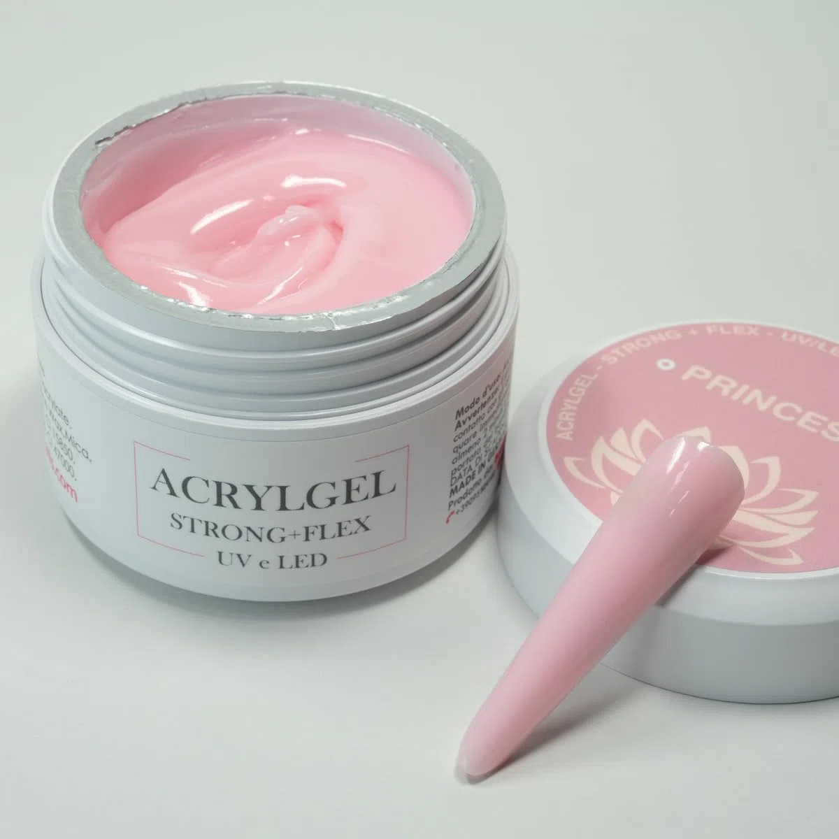 Beauty Space nails - Acrygel per unghie e ricostruzione acrigel dual form, modella acrylgel con slip solution, barattolo 50ml (Princess)