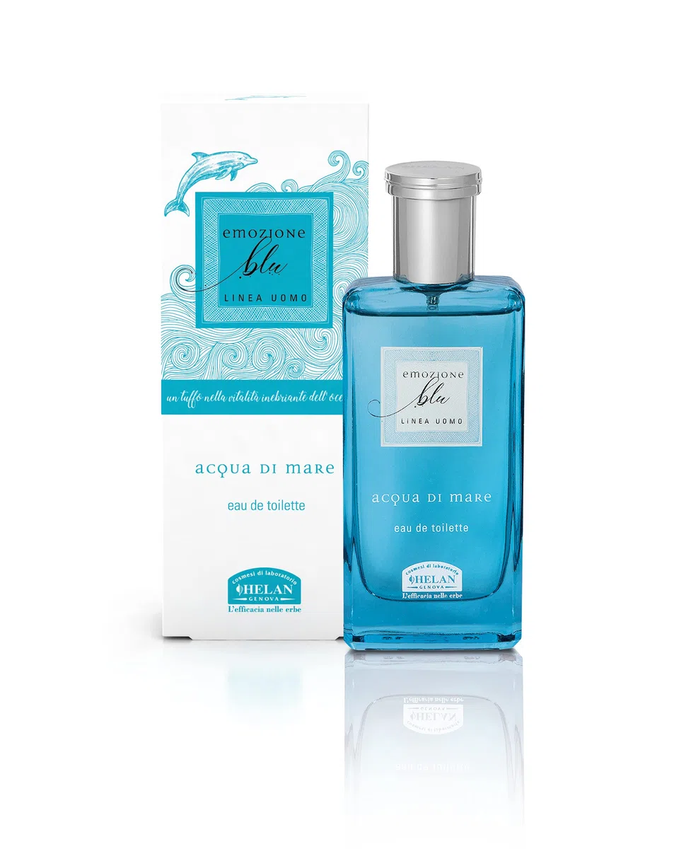 Helan, Emozione Blu - Profumo Uomo e Donna Fresco e Delicato, Eau De Toilette dalla Fragranza Marina Frizzante di Grande Vitalità, con Bergamotto di Calabria e Limone di Sicilia, 50 ml