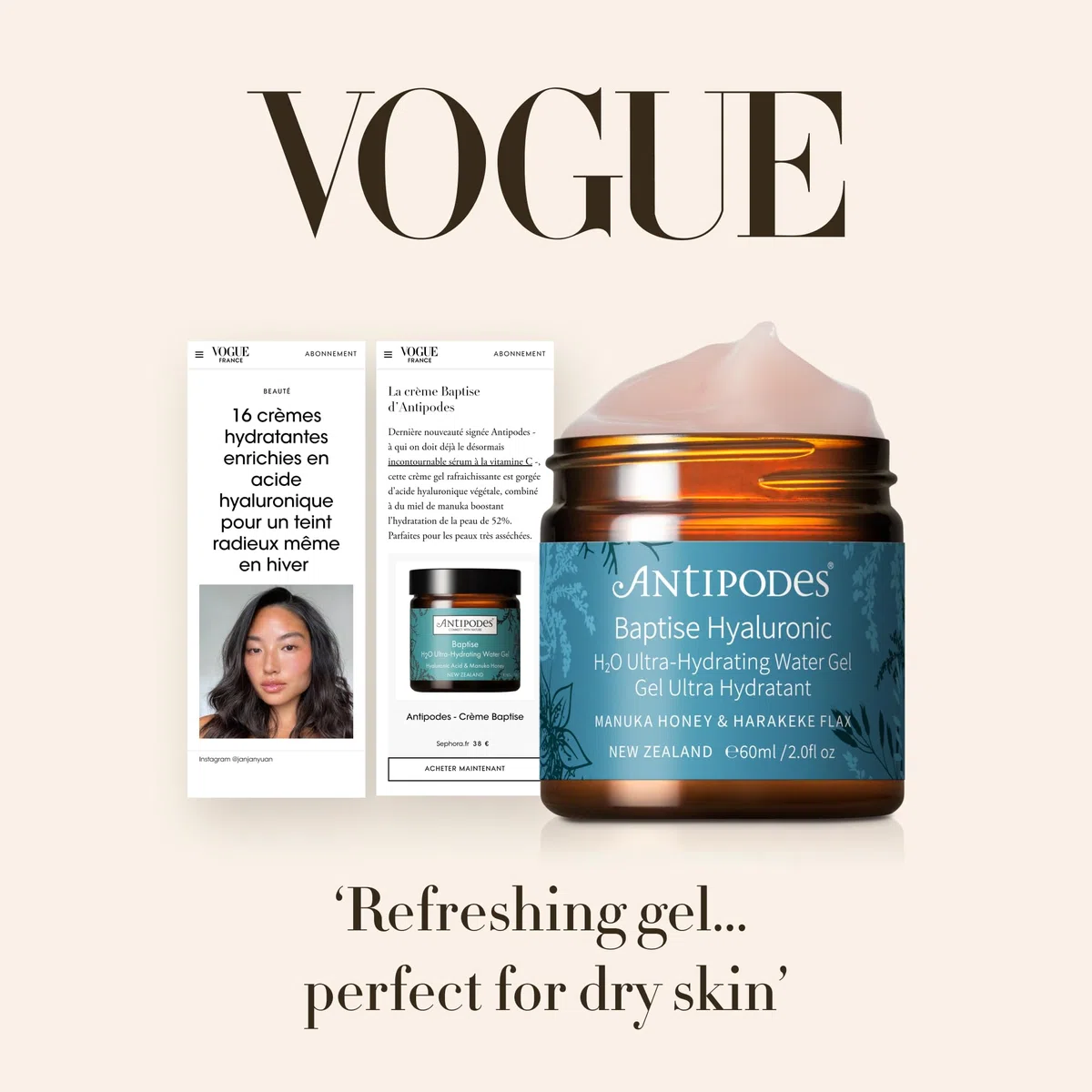 ANTIPODES Baptise Ultra-hydrating Water Gel 60ml