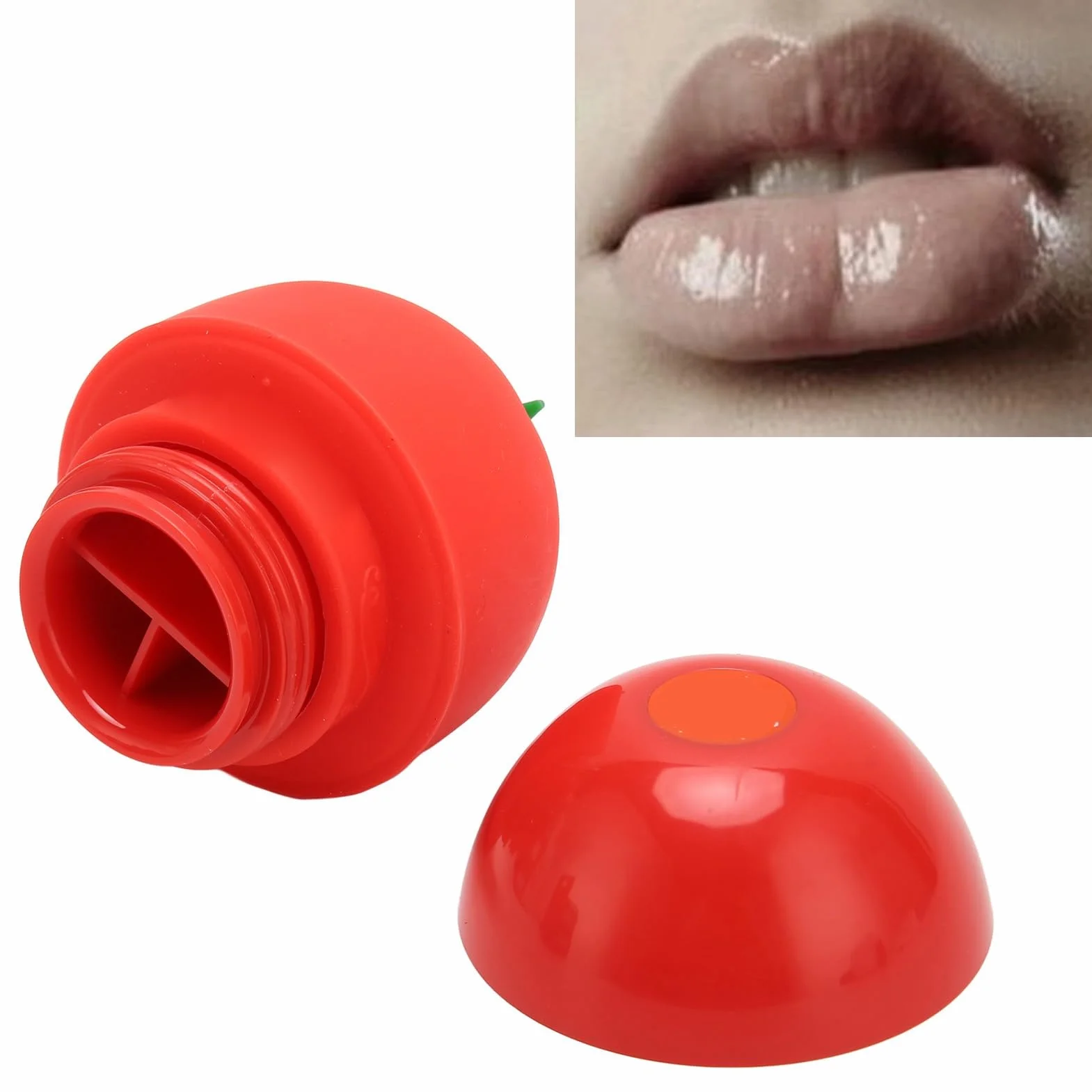 Lip Sucker Plumper, Lip Pump a Forma di pomodoro Lip Enhancer, Silicone Lip Plumper Strumento per Donne, Lip Sucker Plumper, Dispositivo Lip Plumper, Strumento Di Bellezza per Labbra per Ragazze