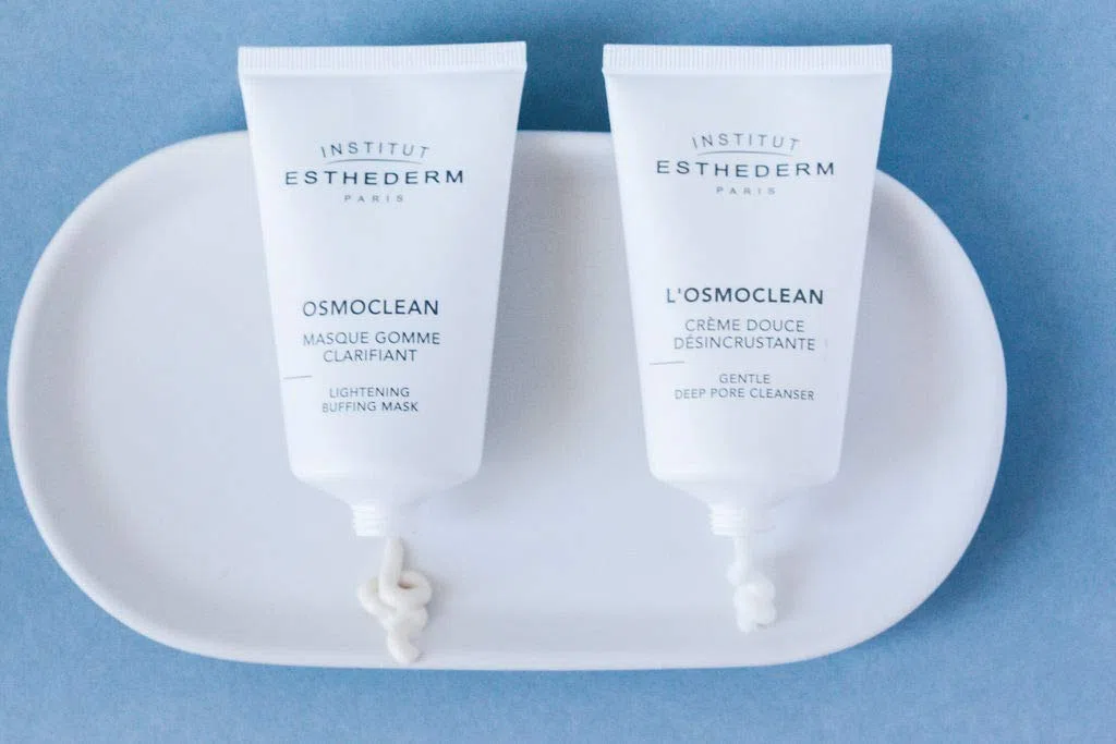 Institut Esthederm – Osmoclean crema esfoliante delicata – Detergente esfoliante senza granuli – Rimuove istantaneamente impurità e residui di inquinamento – Tubo 75 ml