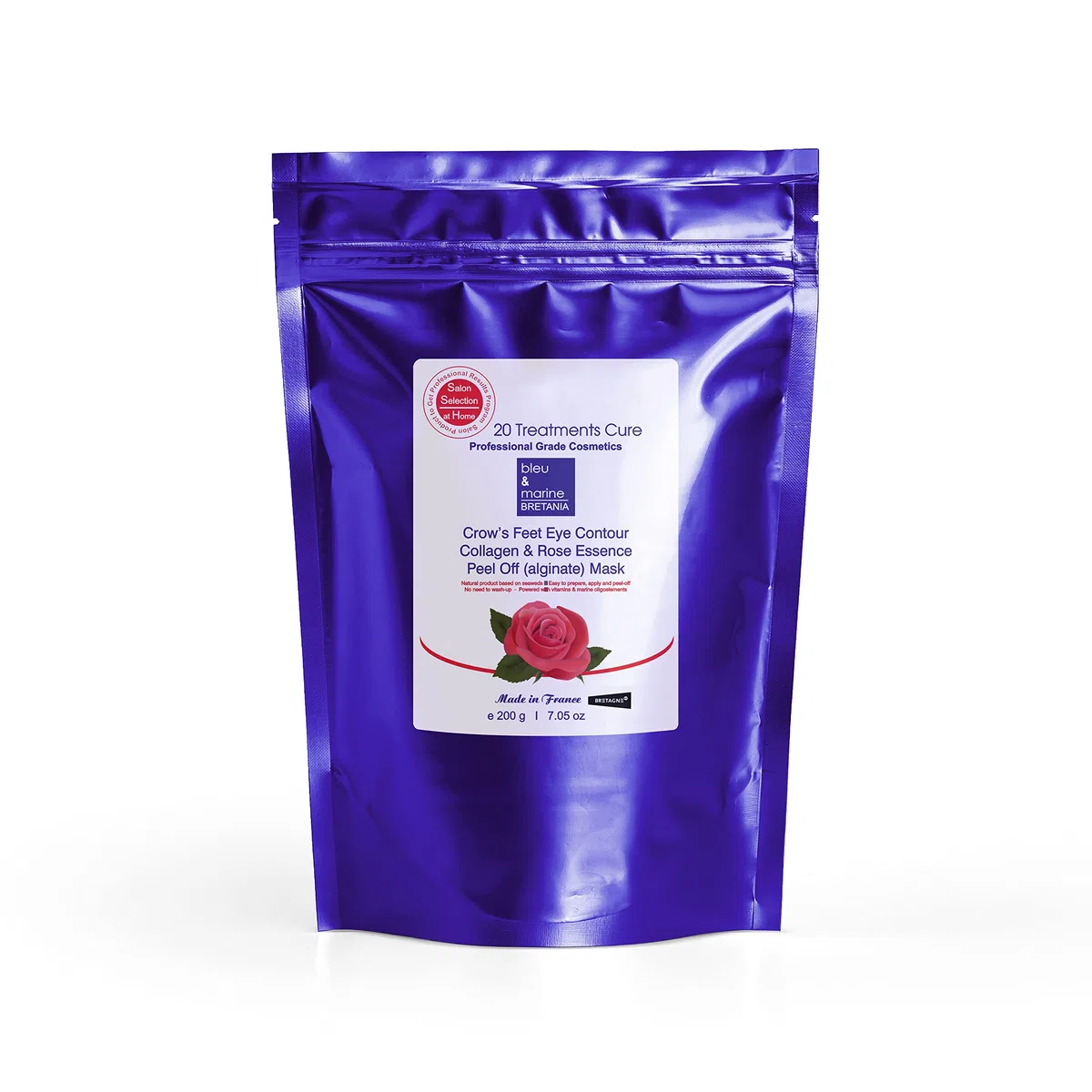 Peel-Off Lip & Eye Contour Mask con Collagene Marino. Anti-fatica, anti-rughe e anti-età. Effetto rinfrescante, idratante e lenitivo. Allevia le borse e le occhiaie sotto gli occhi - 200 g