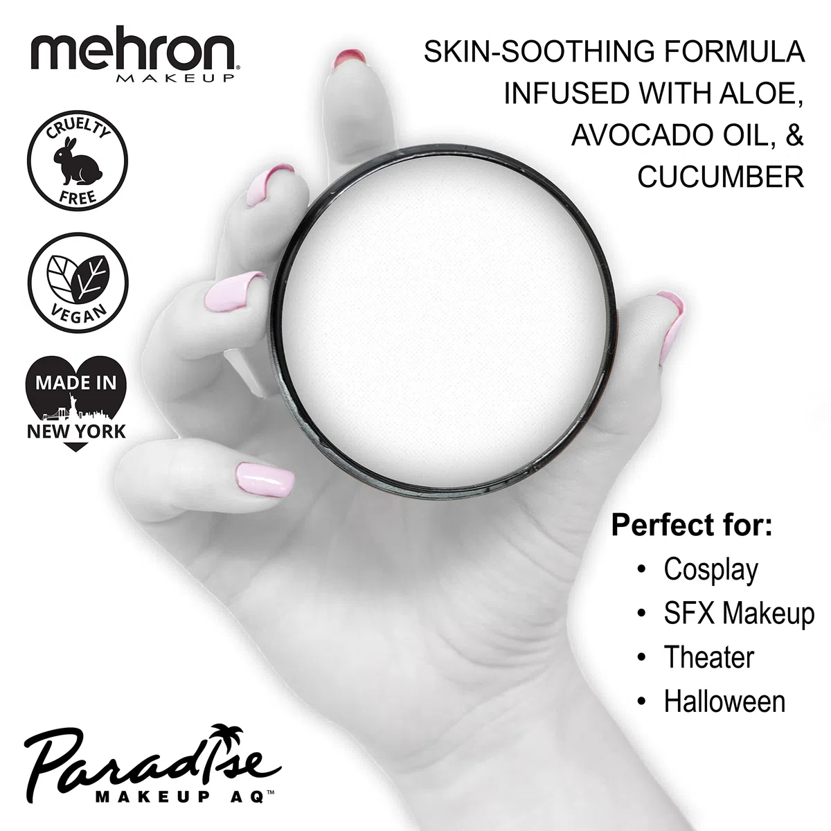 Mehron Paradise Makeup AQ - White (40 gr)