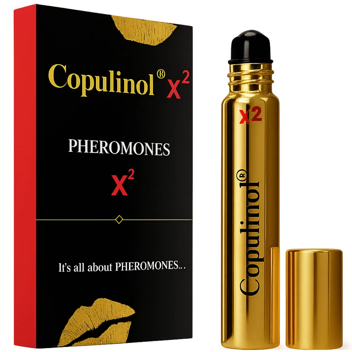 COPULINOL X2 100% Feromone per Donna - Feromone Extra Forte - Profumo per Donna con Profumo di Lunga Durata - Formato da Viaggio - 8ml