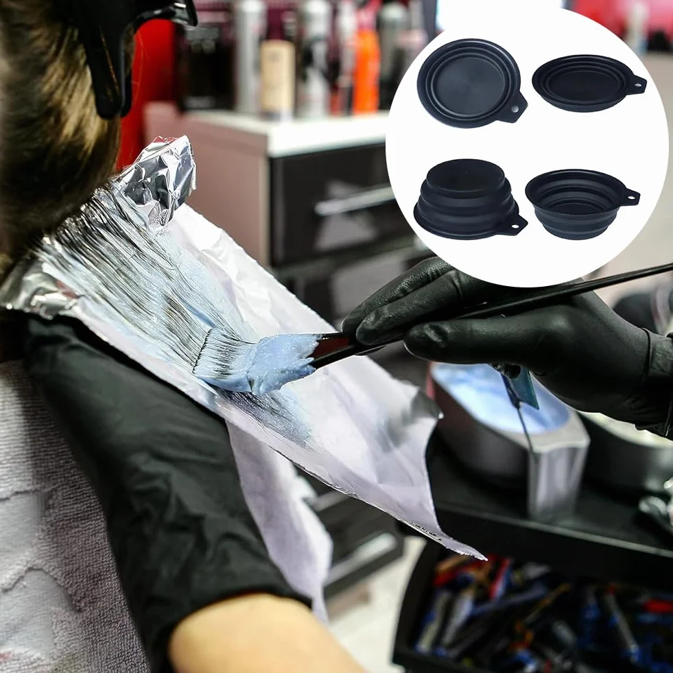 18 Pezzi Strumenti Per La Colorazione Dei Capelli,Kit Di Tinture Riutilizzabile,Tappo Per Colorare I Capelli,Cappucci In Silicone Per Tinture Per Capelli,Cuffia Per Meches Con Ganci,Kiuiom
