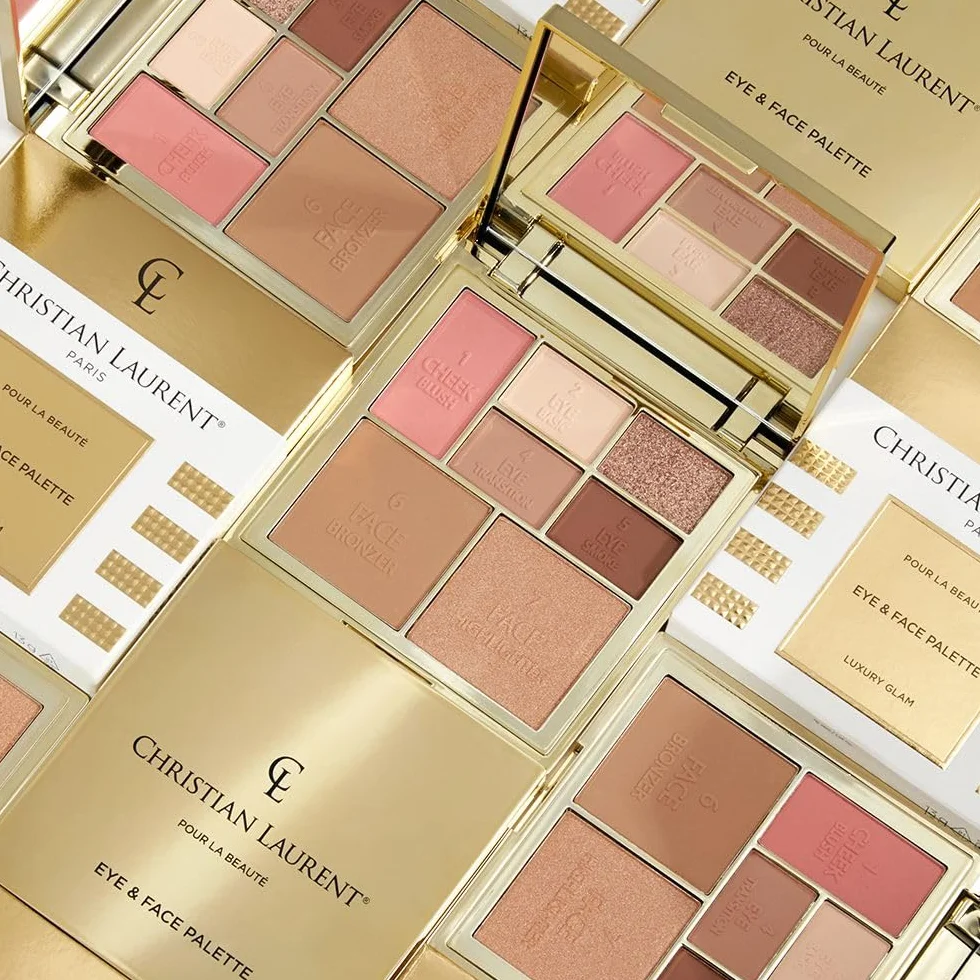 Christian Laurent Pour La Beauté – Tavolozza multifunzione per il trucco del viso e degli occhi Nude per ogni tipo di pelle