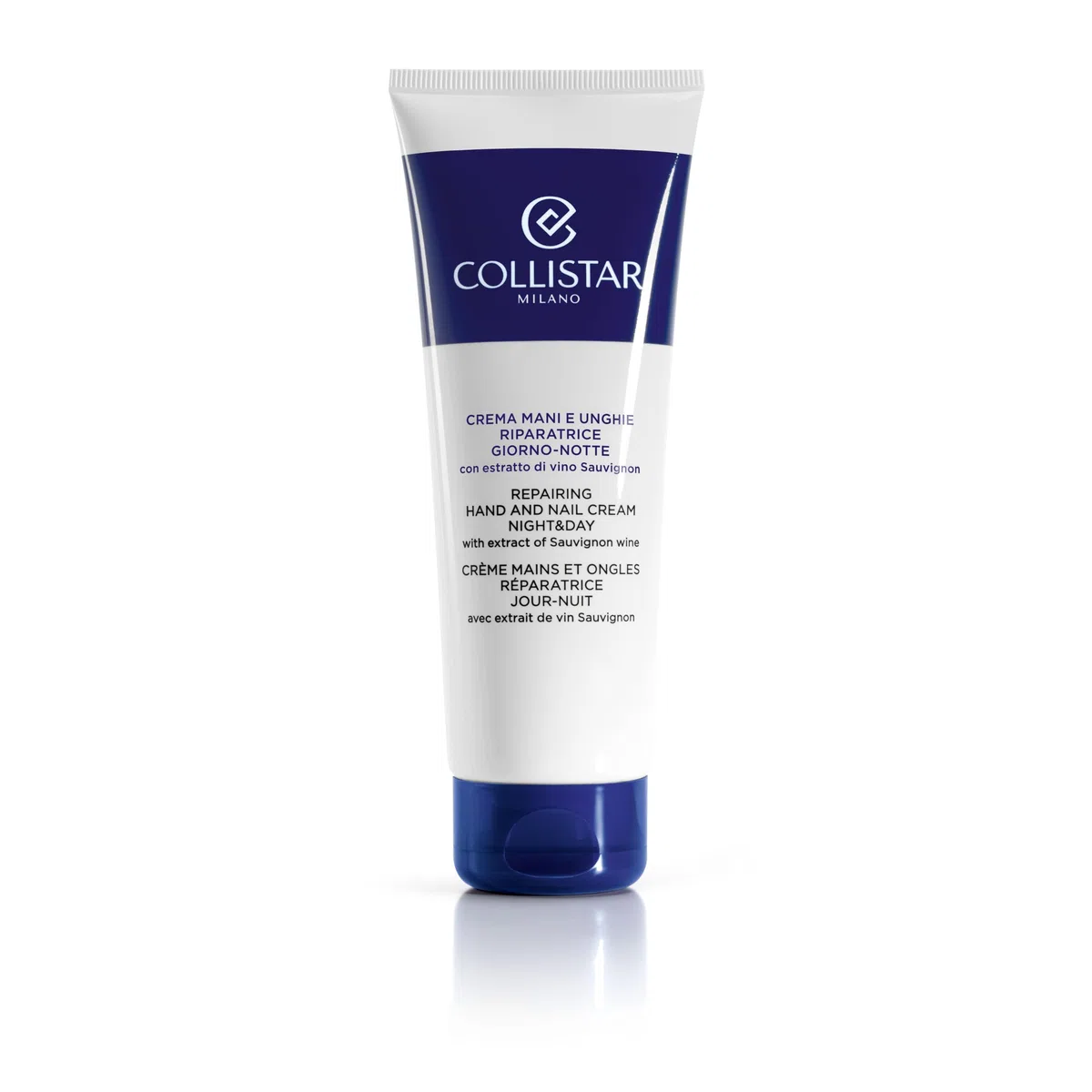 Collistar Crema Mani e Unghie Riparatrice Giorno e Notte, Nutriente ad Azione Rimpolpante e Levigante, Riduce e Previene le Macchie Cutanee, Con Semi di Lino e Olio di Germe di Grano, 100 ml