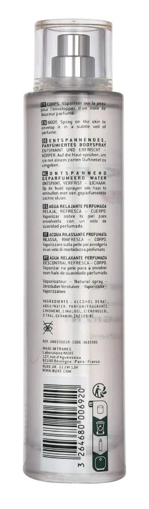 Nuxe Body Acqua profumata rilassante,100 ml