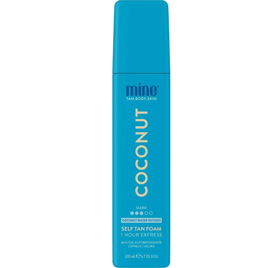 MINETAN BODY.SKIN - Schiuma autoabbronzante Minetan Coconut Tan | Collezione di trattamenti abbronzanti: finitura idratante per pelle scura