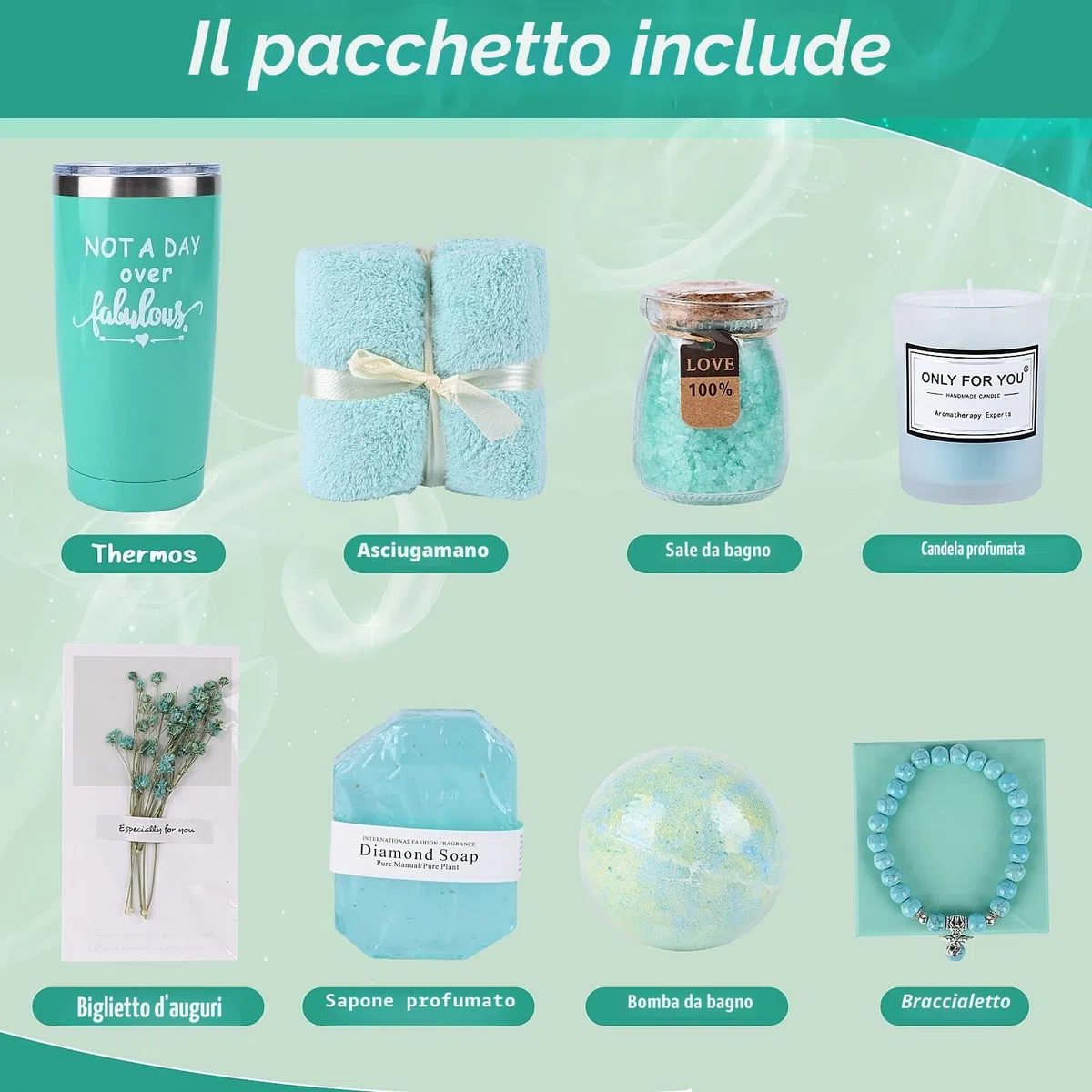 Euakee Regalo per Donna - Tazzine da Caffè per Compleanno, Laurea e Amica - Idea Originale e Utile