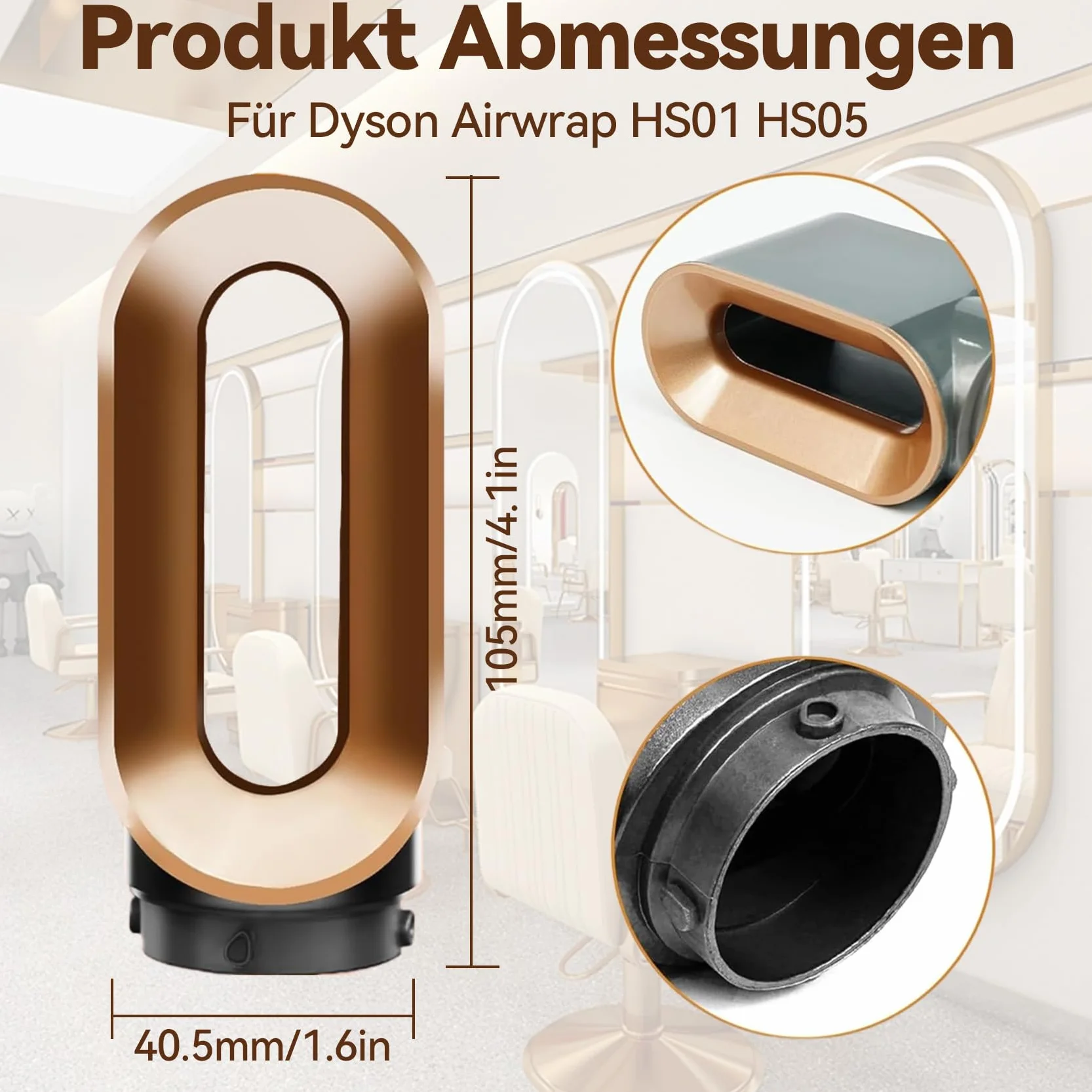Bocchetta pre-styling per asciugatrice HS01 HS05 per Dyson Airwrap accessorio asciugacapelli ugelli di ricambio