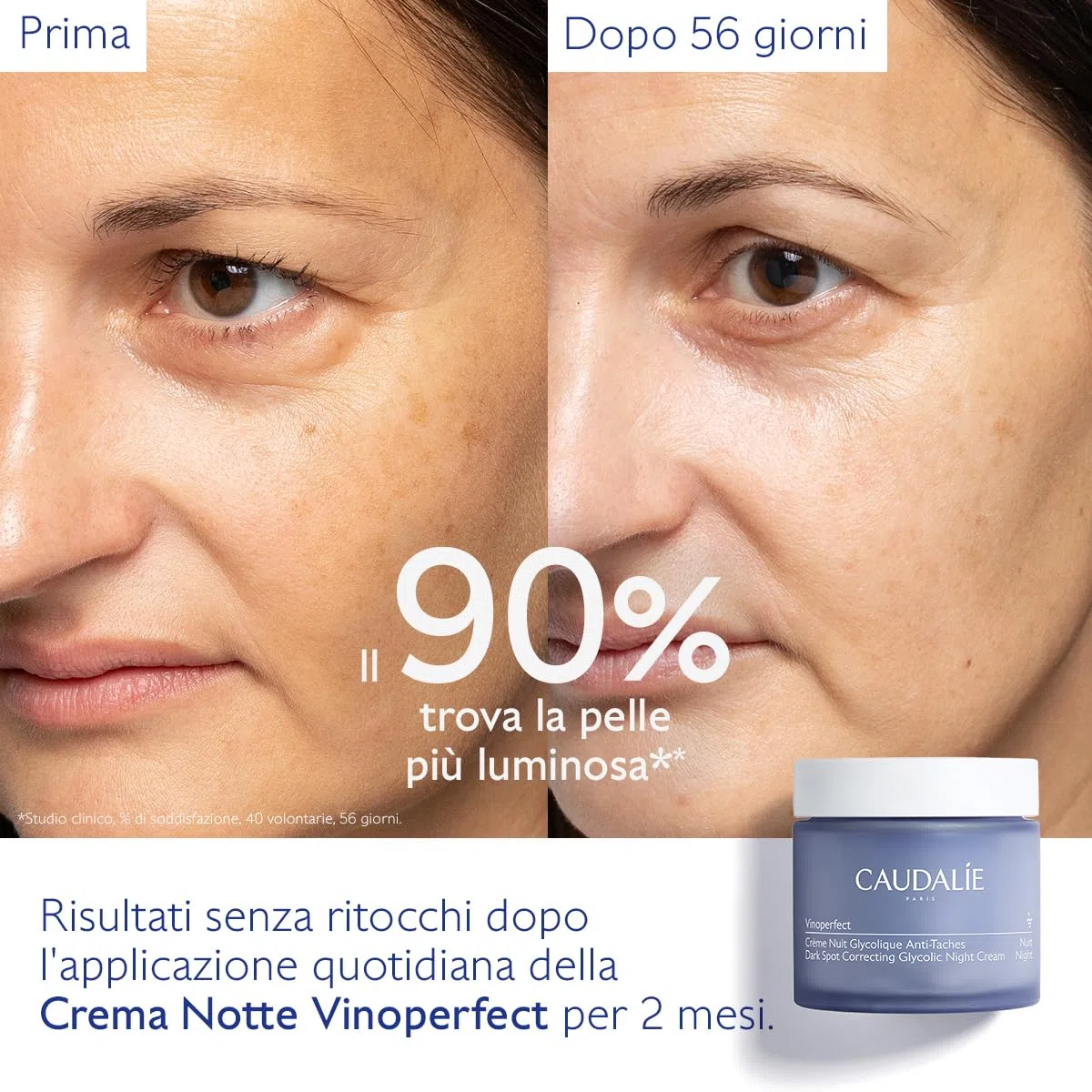 Caudalie Vinoperfect Crema Notte Anti-Macchie con Acido Glicolica + Viniferina - 50 mL