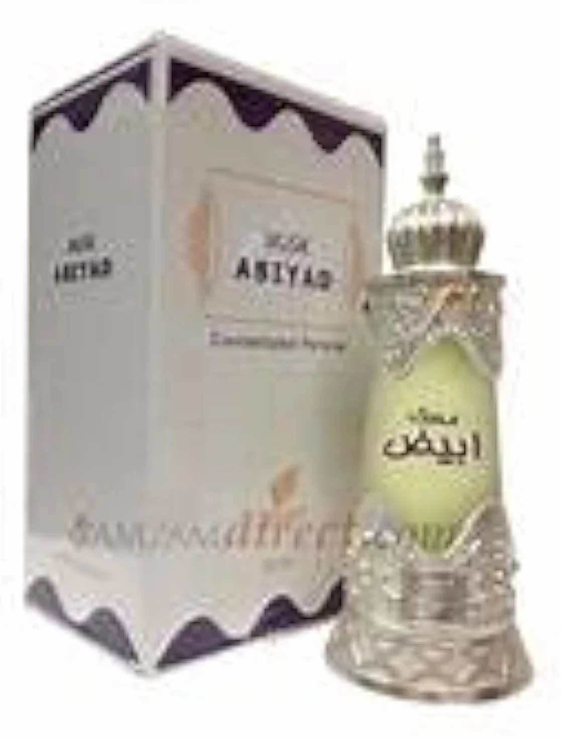 Afnan Abiyad Attar - Profumo esotico e seducente per uomini e donne, squisita fragranza orientale, lussuoso olio profumato arabo, accattivante fragranza araba Oud | senza alcool, 20 ml (muschio)