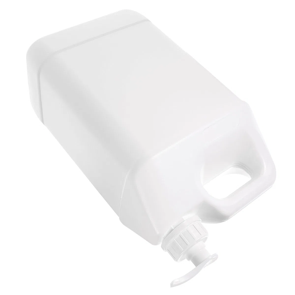 Dispenser Pompa da 5l per Sapone e Lozioni, Flacone Ricaricabile Bianco Tubo, Contenitore Erogatore per Cosmetici e Bagno, Apertura Ampia per Uso Domestico e Professionale