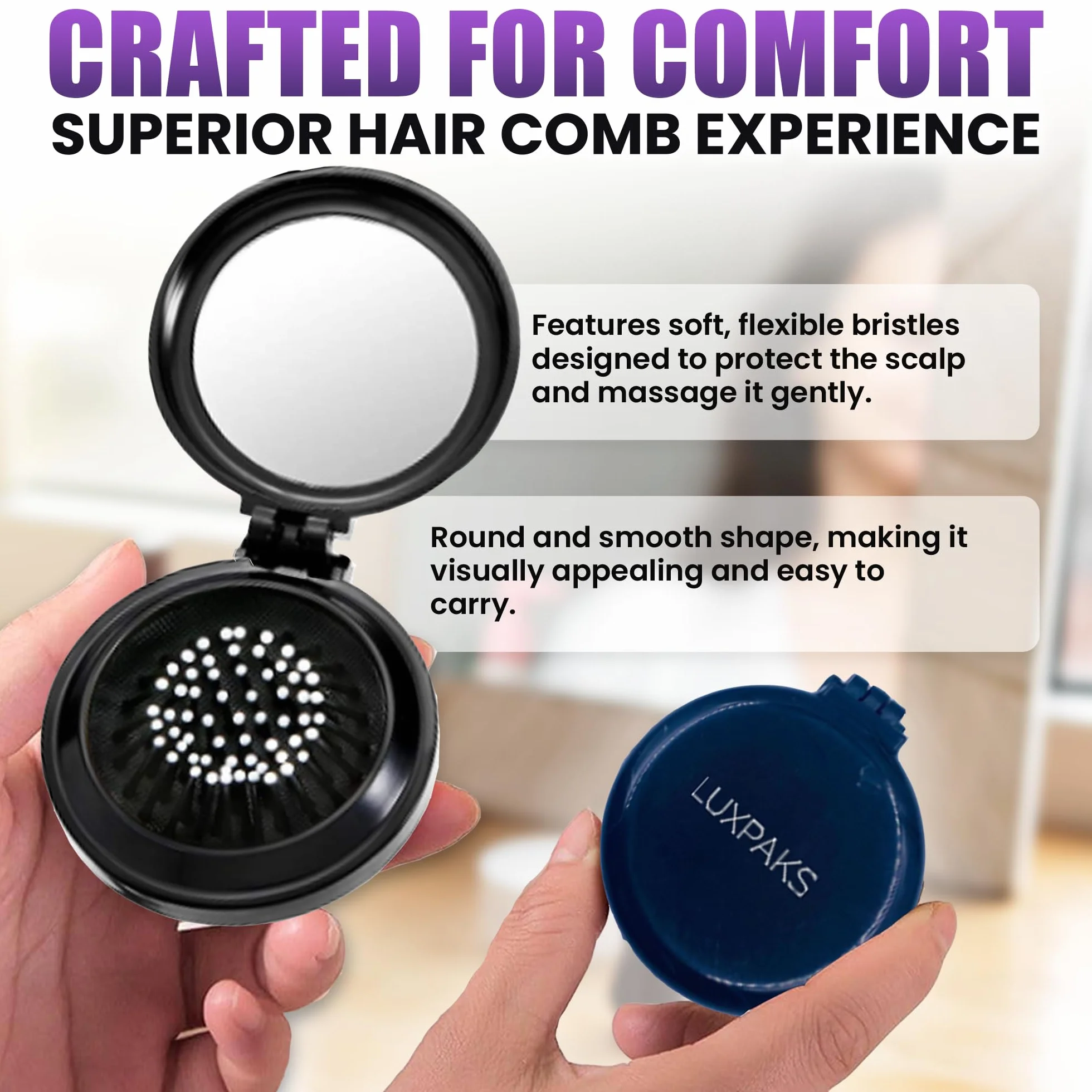 Set per la cura dei capelli: contiene spazzola per capelli LuxPaks con crema illuminante L'Oréel (confezione da 3)