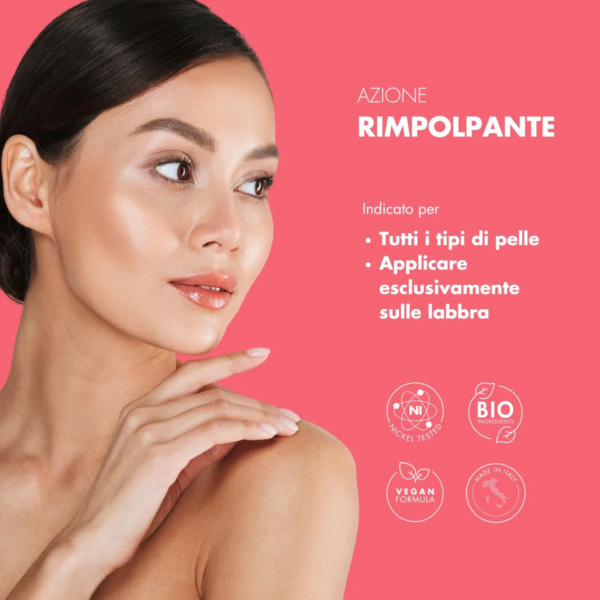 Skön Lips On Fire - Gloss Labbra Volumizzante con Vitamina E e B3, Lip Plumper Nutriente, Dona Volume Immediato e Mantiene le Labbra Morbide e Idratate, Lucidalabbra Rimpolpante, 9 ml, Made in Italy