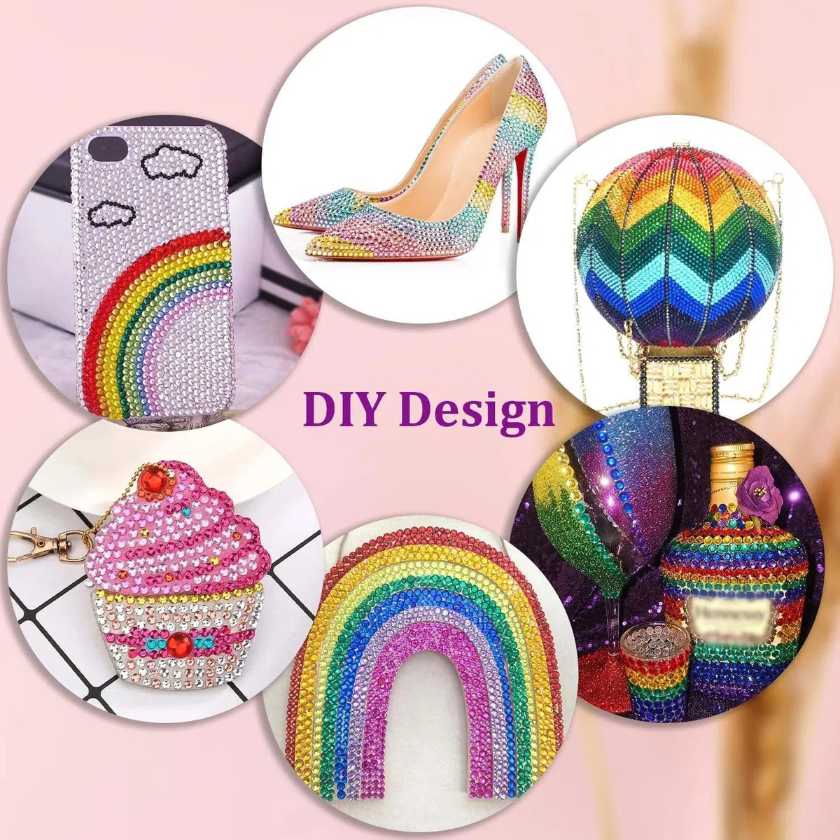 Bedazzling - Kit di 24 strass colorati con penna, 24000 gemme Bedazzler per artigianato, gemme per unghie da 3 mm per Bedazzling con pinzette