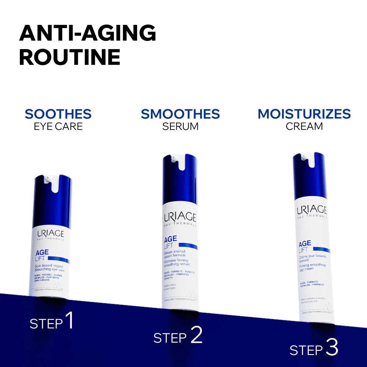 URIAGE AGE LIFT Crema antietà con RETINOLO - ACIDO IALURONICO E BURRO DI KARITÈ - 3x meno rughe, 3x pelle più elastica - Crema vellutata rassodante - Pelle da normale a secca - Anche sensibile