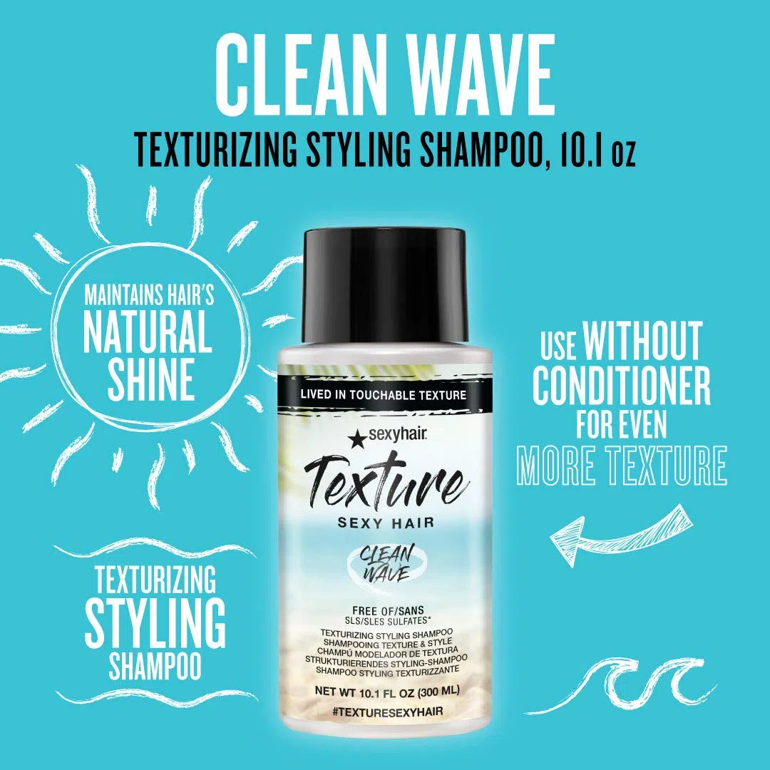 Sexy Hair Texture Clean Wave 2-In-1 Texture Shampoo