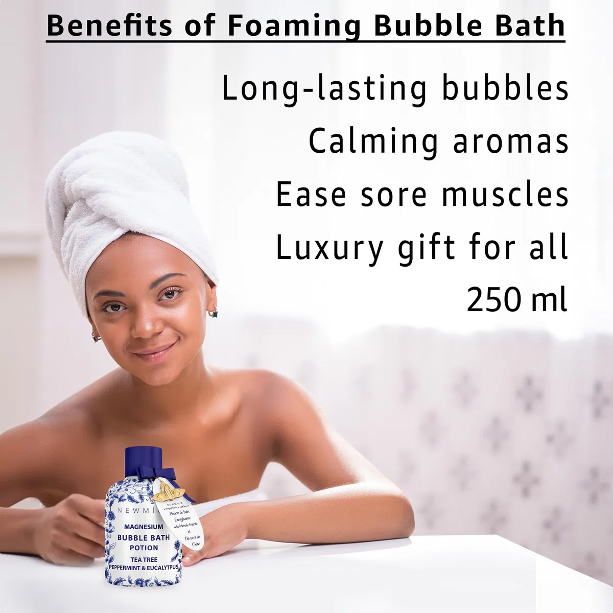 Magnesium Bubble Bath Women Gift