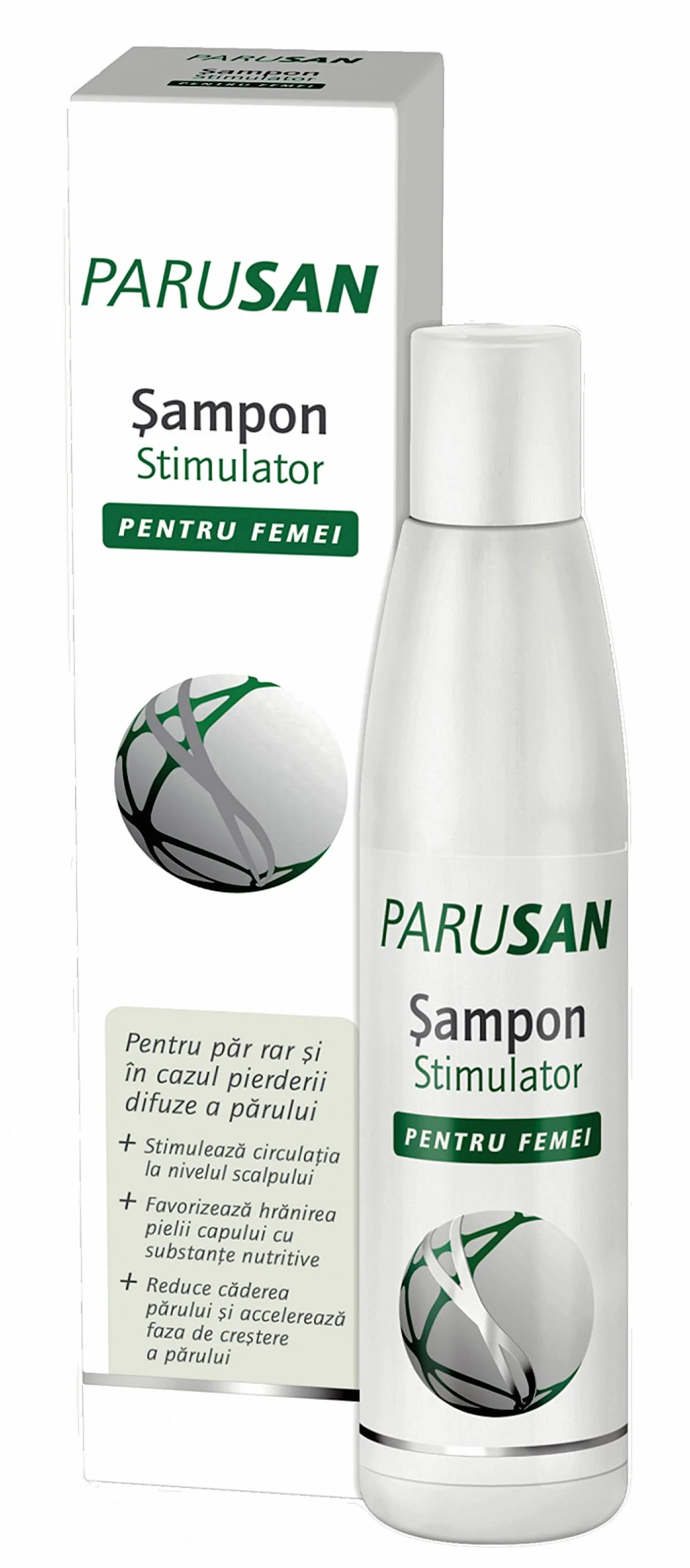 Parusan - Shampoo per trattamento intensivo anticaduta da donna, per stimolare la ricrescita dei capelli e per aiutare ad arrestarne la perdita, 200 ml