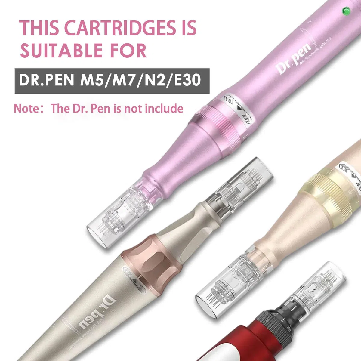 Nano R Cartucce di ricambio per Dr. Pen M5 M7 N2 E30 – Monouso Nano Beauty Tips, cartucce igieniche usa e getta per contatto delicato e uniforme, compatibili con Dr. Pen M5 M7 N2 E30 (15 pezzi)