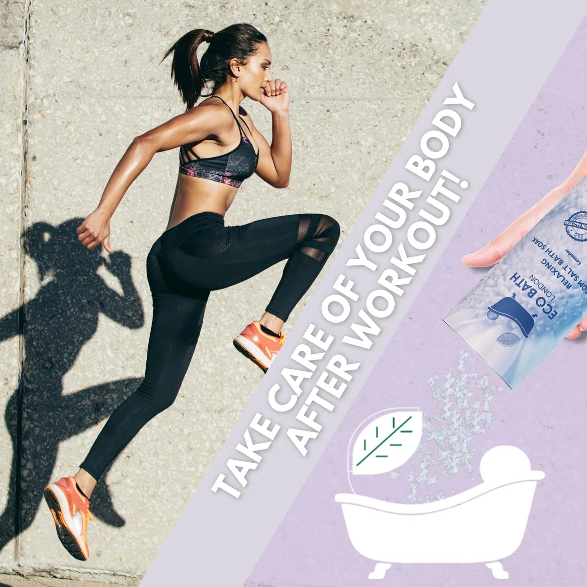 Eco Bath Relaxing Epsom Salt Bath Soak - Tube 1000g