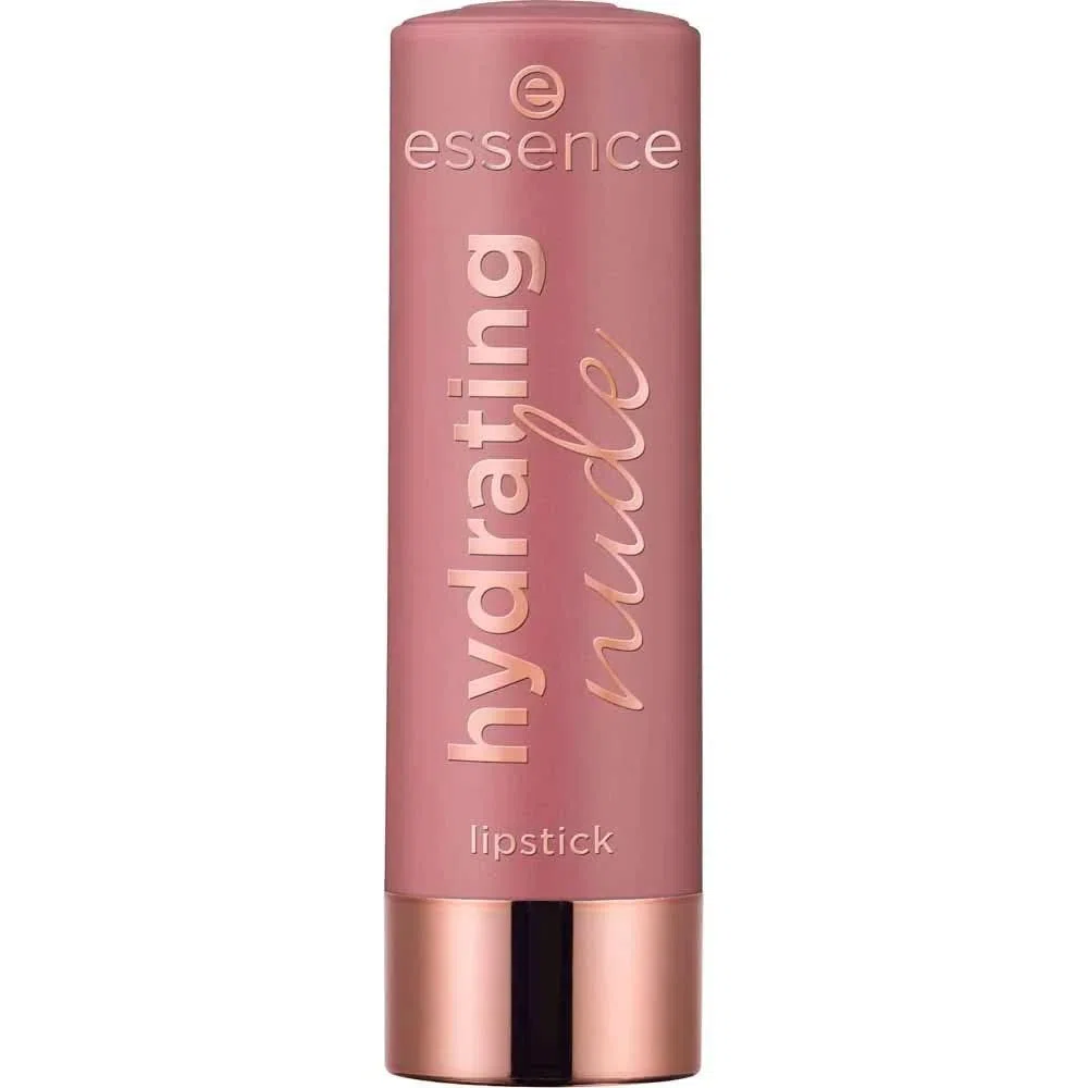 essence hydrating nude rossetto labbra, idratante, curativo, con oli, naturale (3.5g)