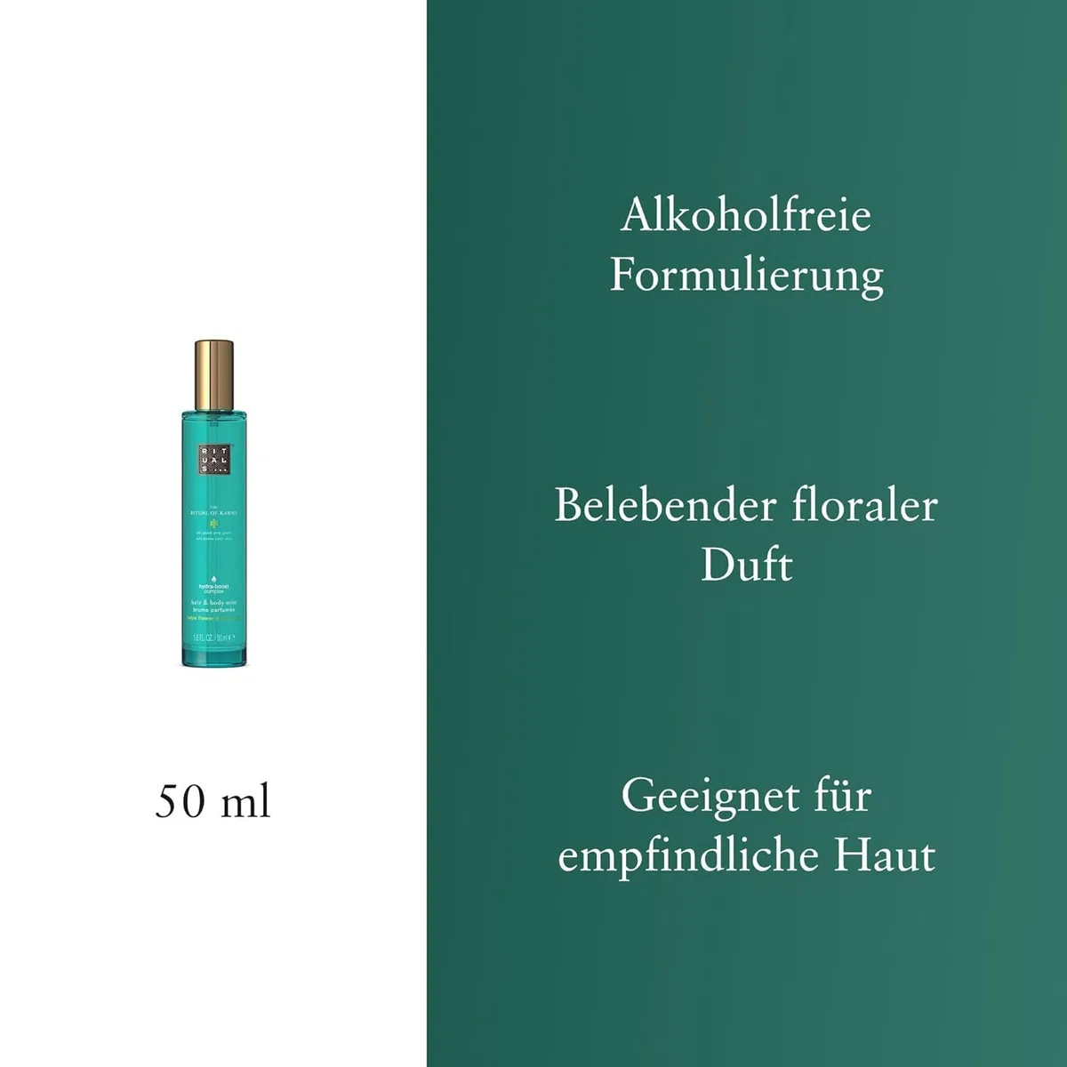 RITUALS Spray Capelli e Corpo di The Ritual of Karma – con Fiore di Loto e Tè Bianco – Fragranza fiorita rigenerante - 50 ml