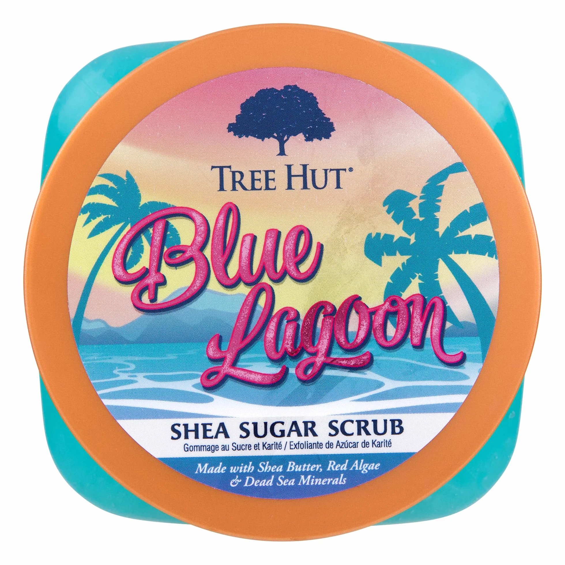 Tree Hut Blue Lagoon Scrub allo Zucchero di Karité, 510 g, scrub ultra idratante ed esfoliante per la cura del corpo essenziale nutriente