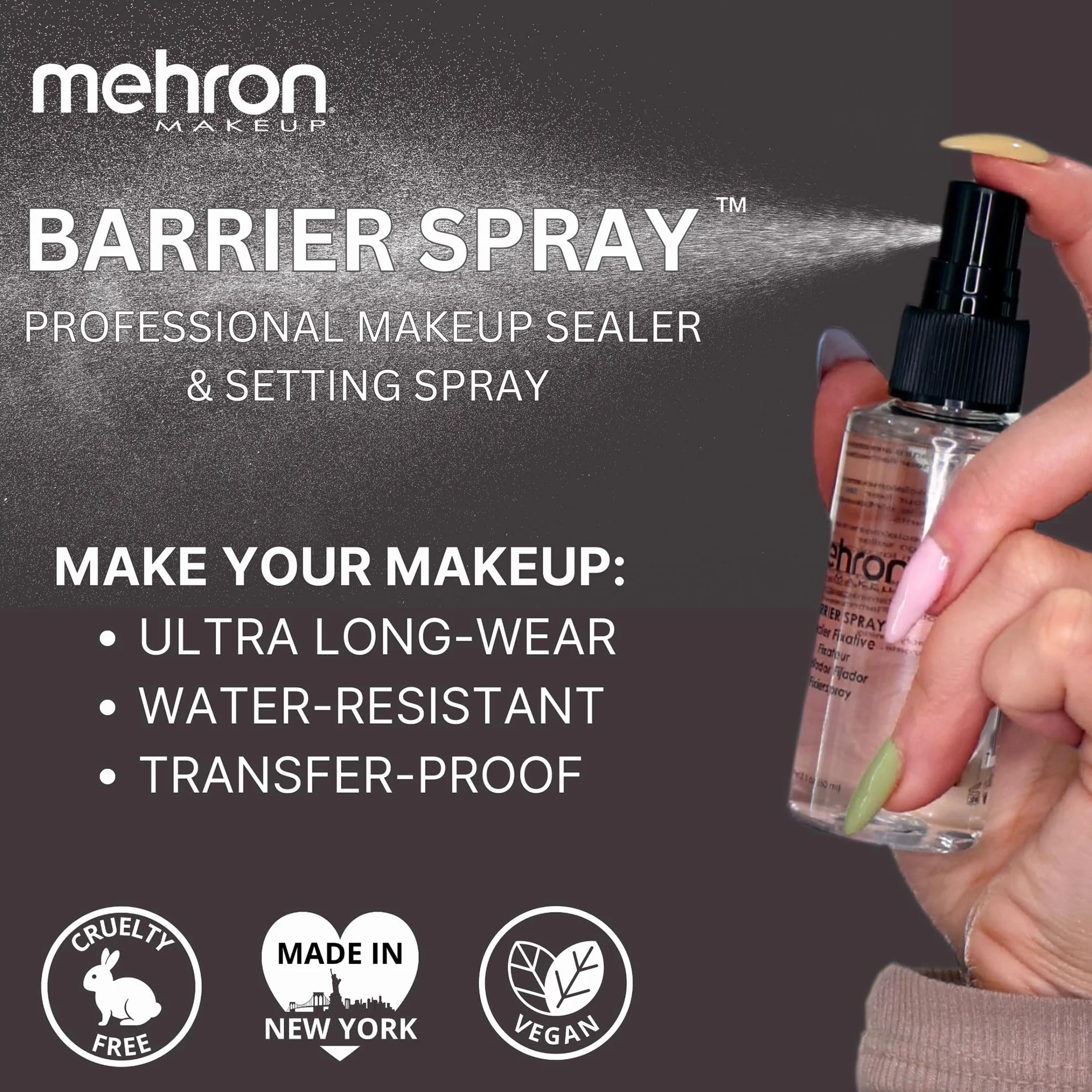 Mehron Barrier Spray - bottiglia a pompa (60 ml)