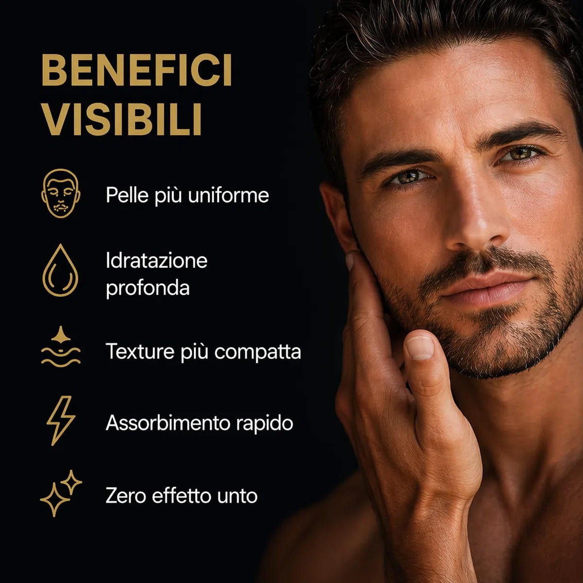 Alfarium Kit Skincare Uomo | Detergente Viso + Crema Idratante Uomo per Pelle Grassa e Mista | Con Acido Ialuronico e Vitamine A B5 C E | Routine Completa Made in Italy