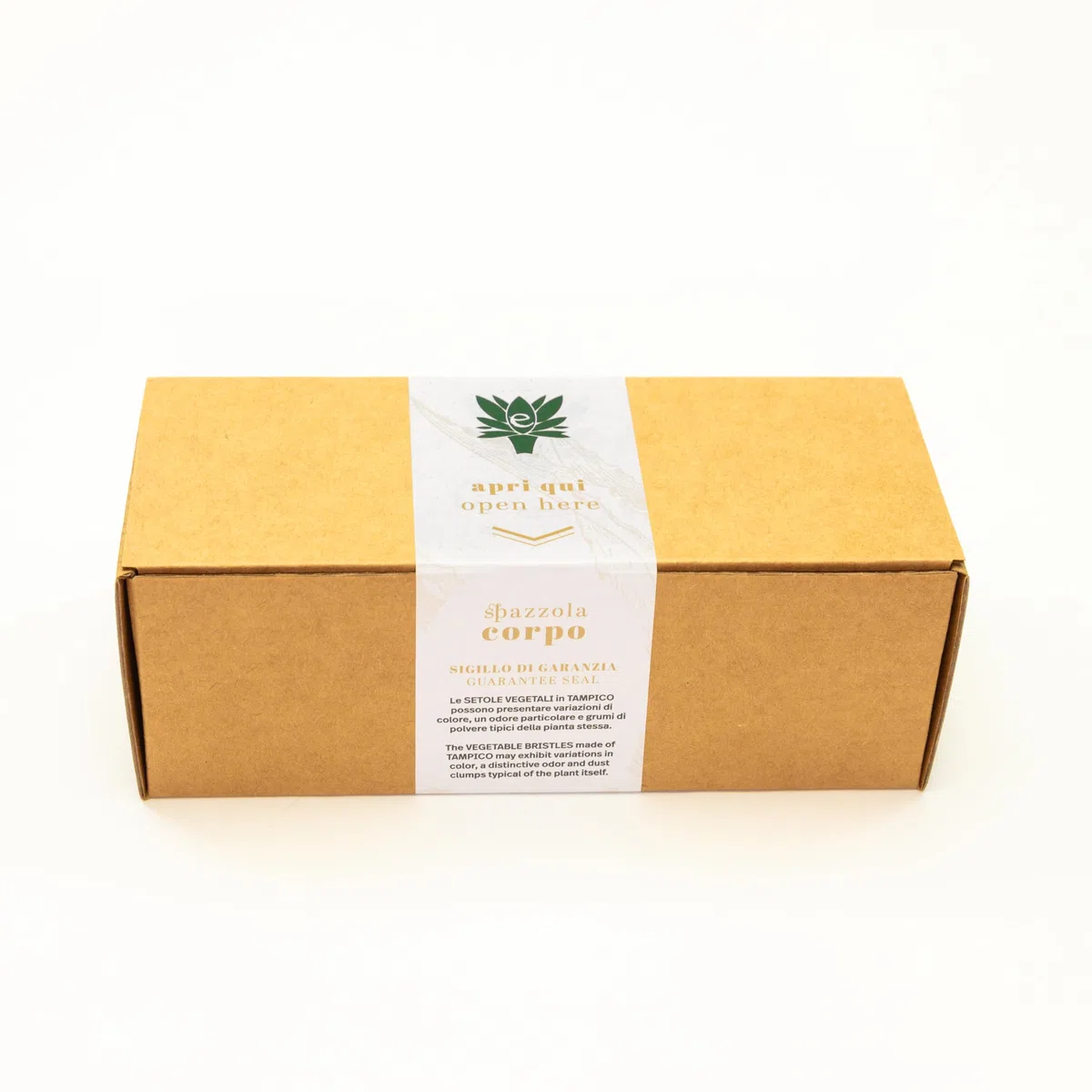 Spazzola Corpo per Spazzolatura a Secco, Setole Naturali Tampico Erbecedario, Legno di Faggio, Per Contrastare Inestetismi Cellulite e Ritenzione Idrica, Migliora la Circolazione, Azione Esfoliante