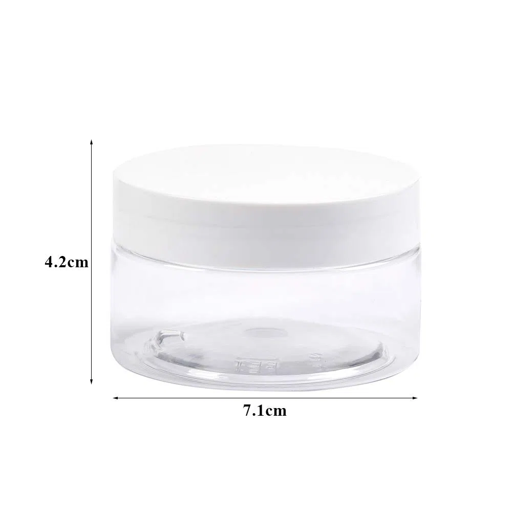 BUYGOO Contenitori Cosmetico 100ml/80g Vaso 12PZ, Vasetti Barattolo Plastica Bottiglie di Stoccaggio per Cosmetici Miele Tè