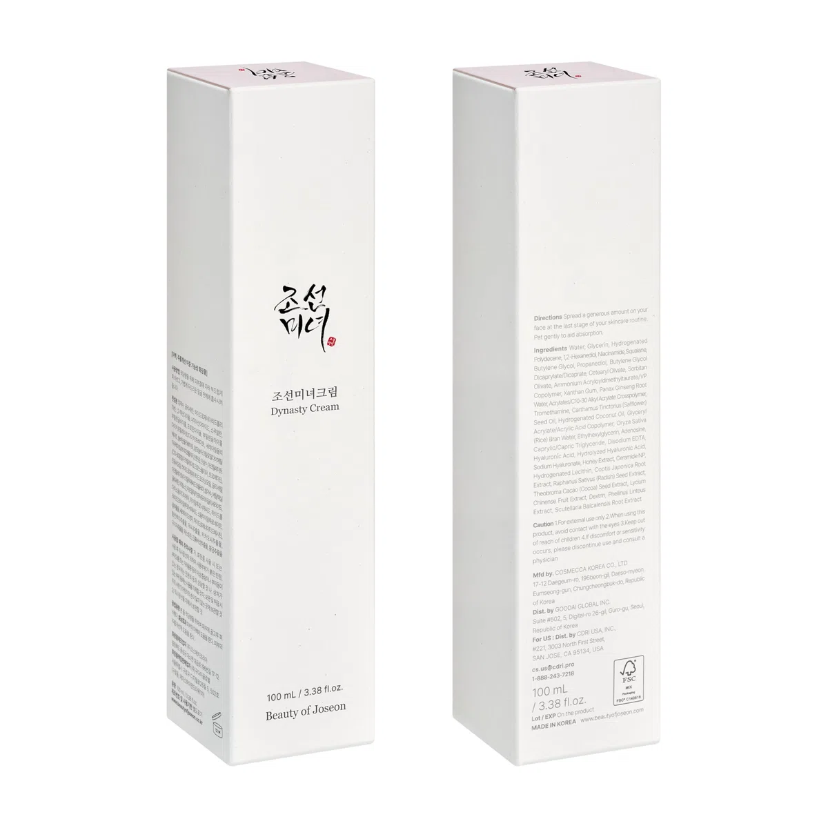 Beauty of Joseon Crema Idratante Viso Dynasty Cream Per Pelli Secche E Sensibili, Cura Della Pelle Coreana Per Uomini E Donne, 100 Ml, 3,38 Fl.Oz