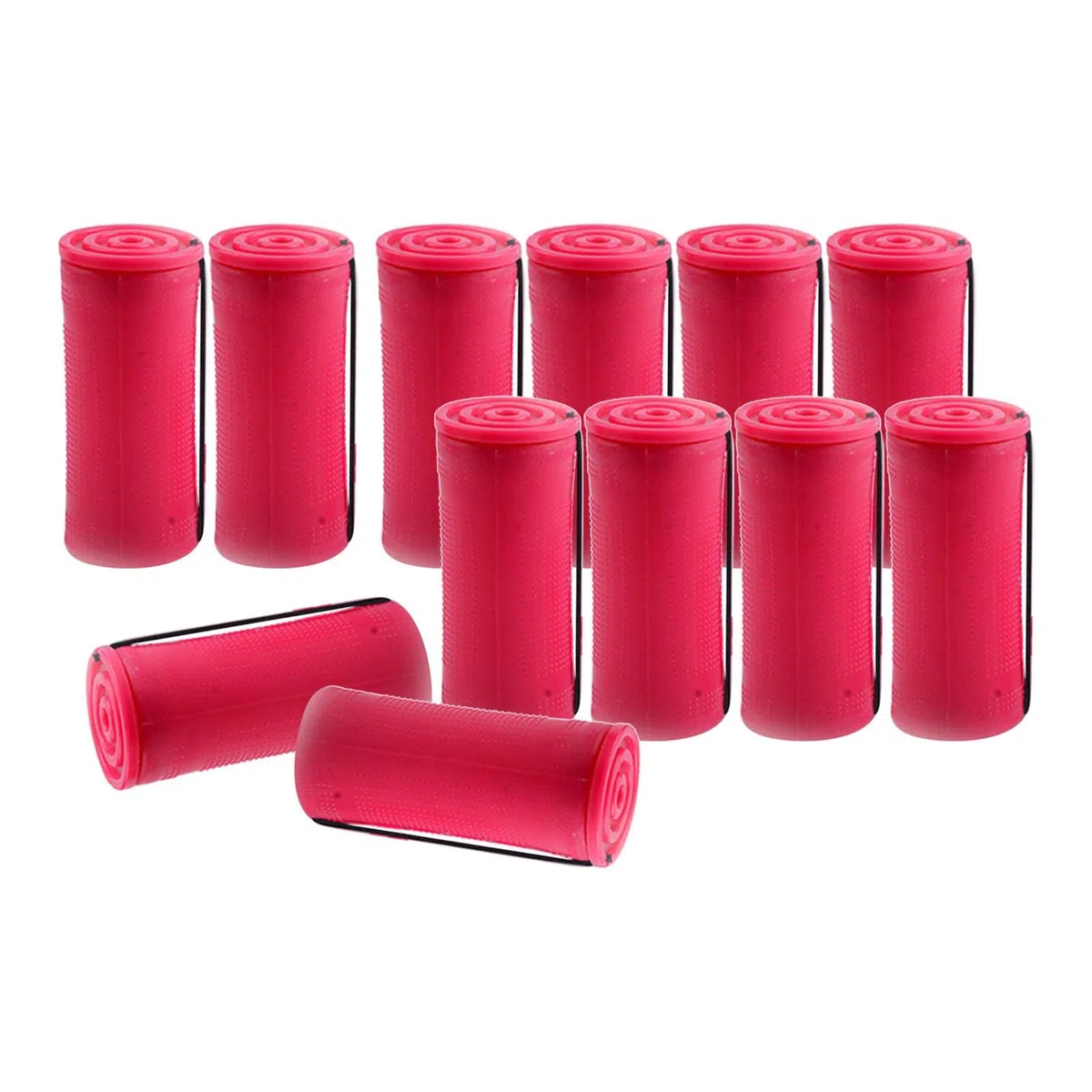 Perm Rods Capelli Ricci Senza Calore Lungo Short Hair y Wavy Rod Perm Bigodini Kit, 12 pezzi 3,5 cm