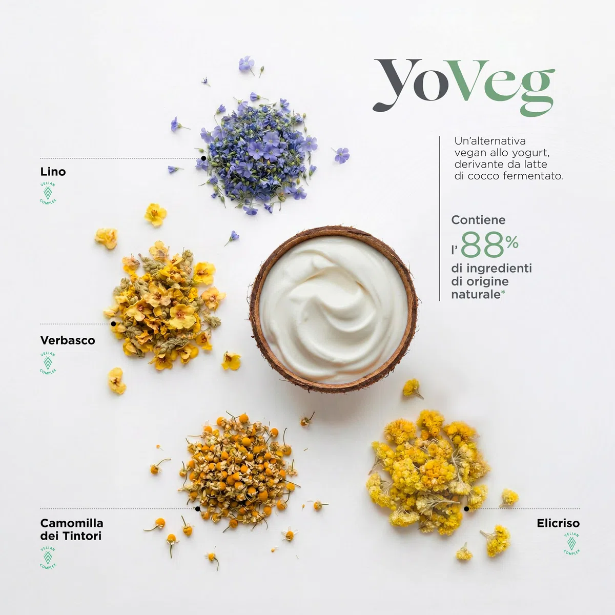 Kemon Yo Cond Rame - Maschera Riflessante Professionale con Formula YoVeg e Velian Complex, Nutre e Illumina i Capelli in 3 Minuti, 88% Ingredienti Naturali, 200 ml