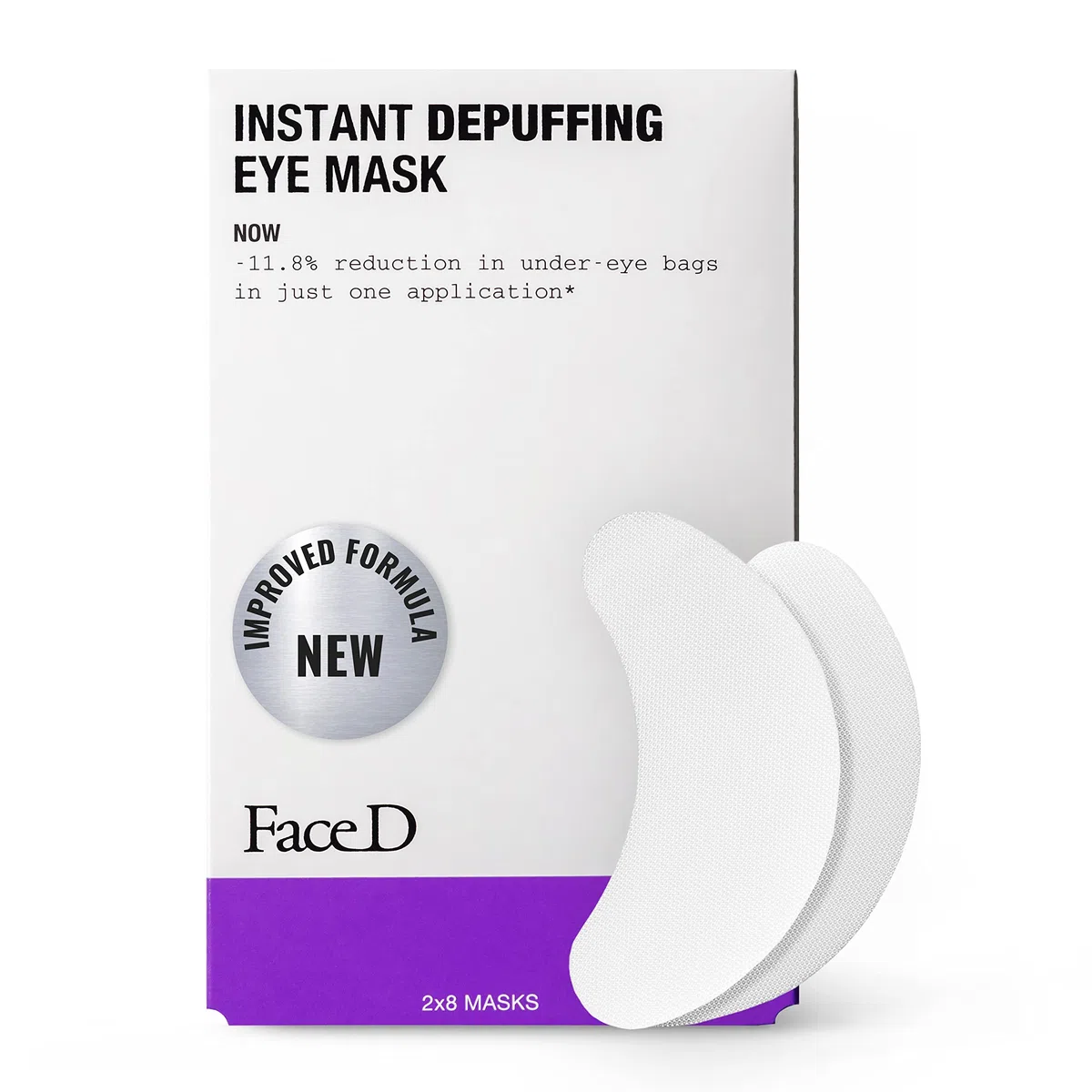 Face D - Depuffing Eye Mask, 5 Paia, Maschera Occhi Defaticante Patch in Idrogel, Azione Anti-Borse Immediata