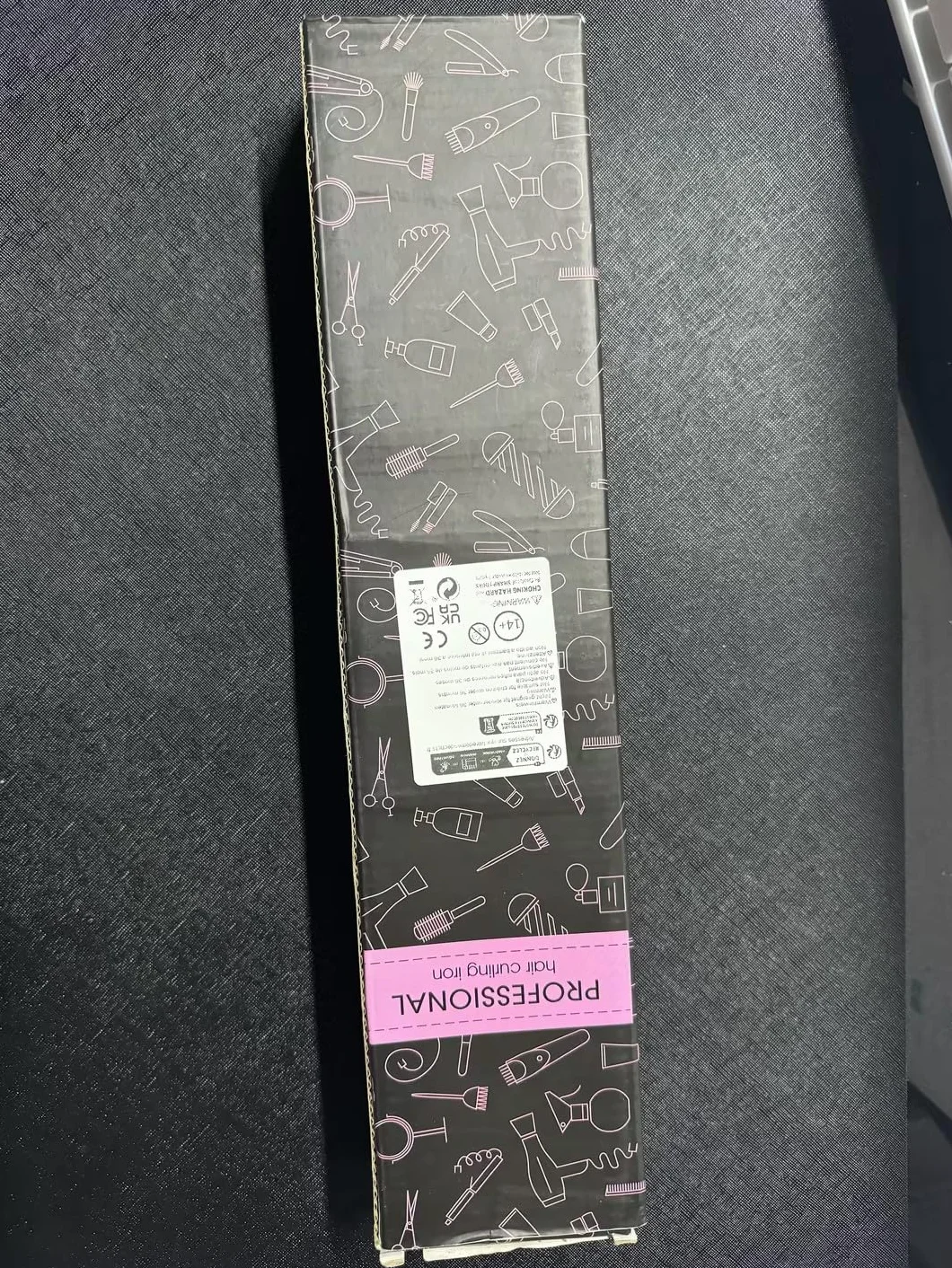 Arricciacapelli, Ferro Capelli con Rivestimento in Ceramica, 9 mm Curve Thin Wand con Scelta di Temperature 80 ℃ - 230 ℃, Ferro Arricciacapelli a Riscaldamento Rapido, per Ricci Stretti