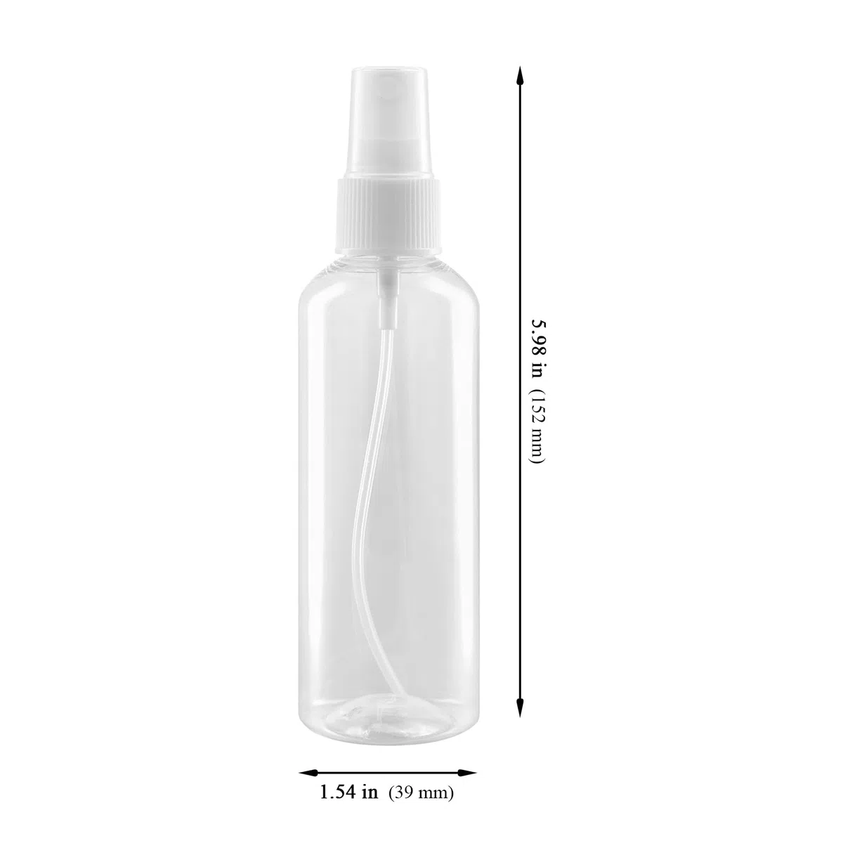 MUKSEUT 40 flaconi spray da 100 ml, in plastica, trasparenti, ricaricabili, con tappo, per oli essenziali, toner, profumi
